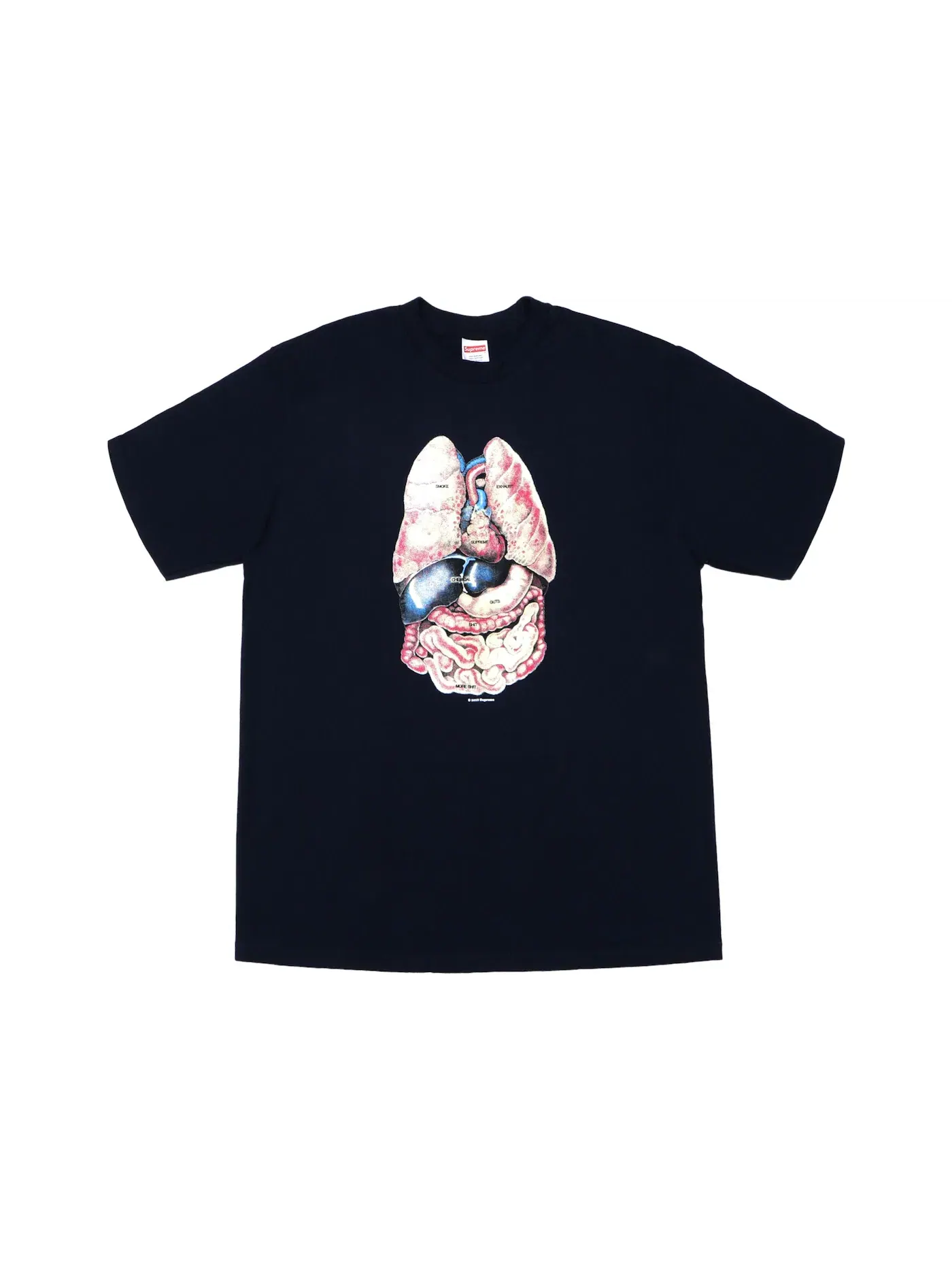 Мужская футболка с принтом Supreme Tee — изображение 1 из 1, темно-синий