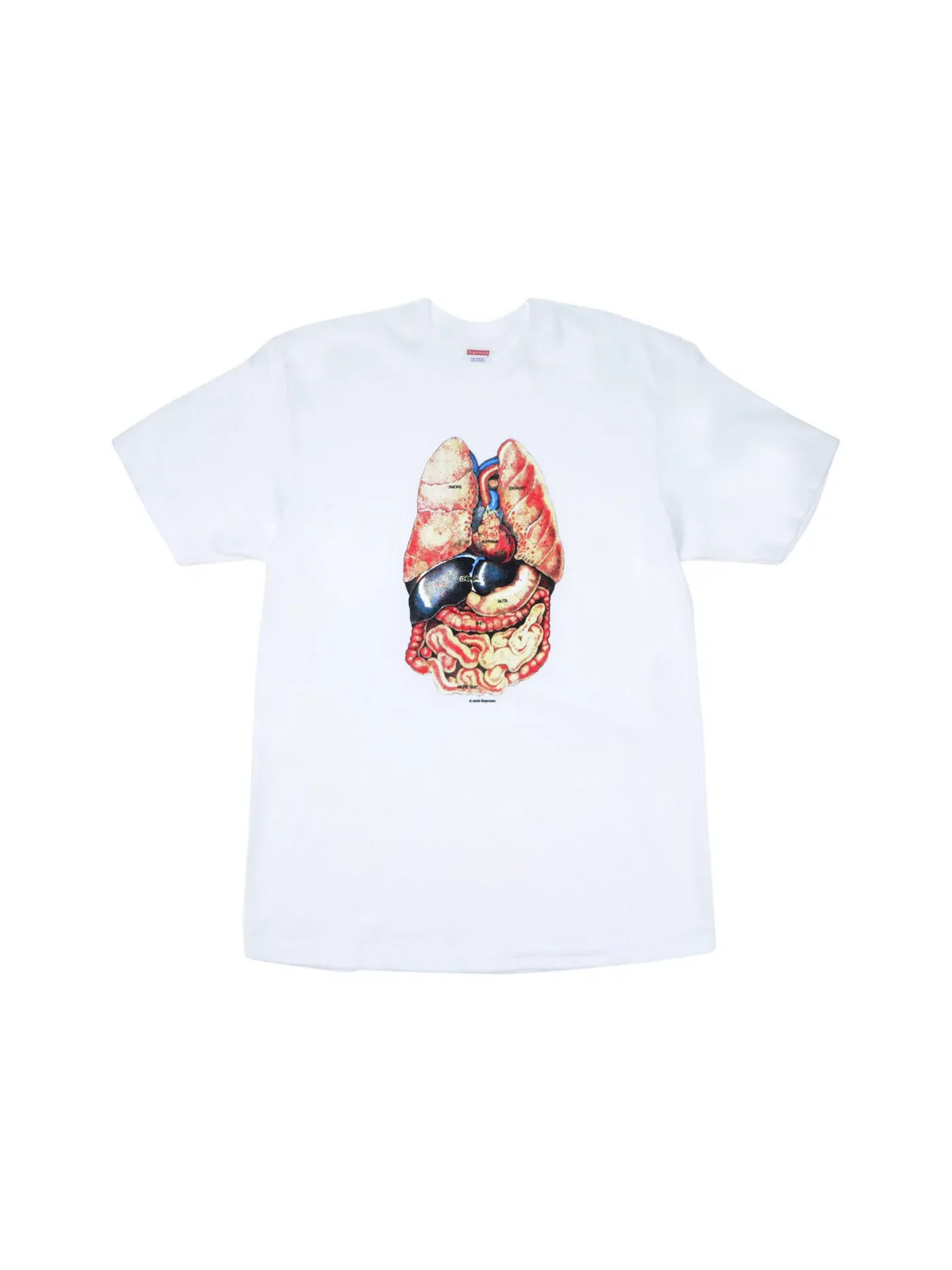 Мужская футболка с принтом Supreme Tee — изображение 1 из 1, белый