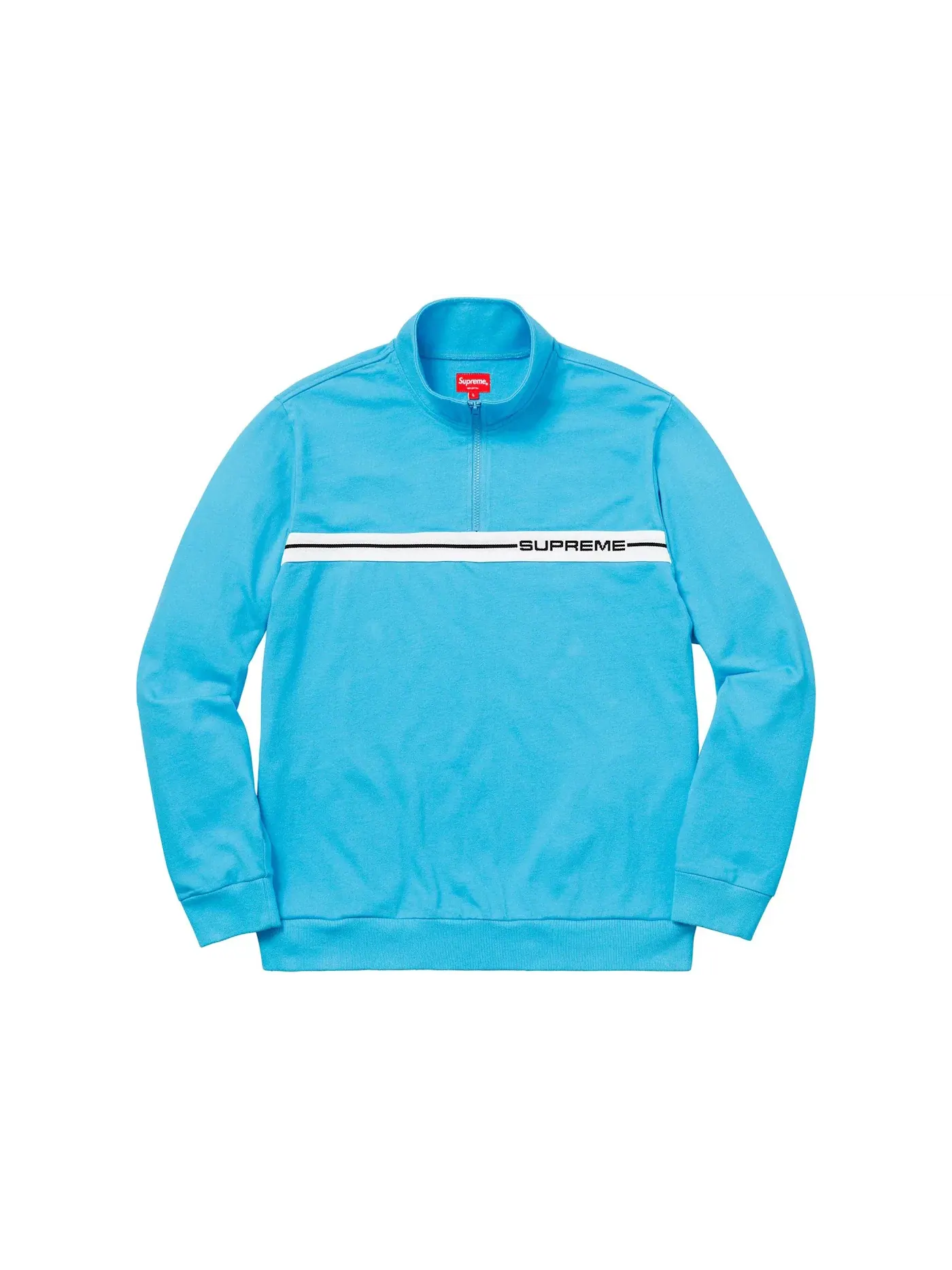 Мужской свитер с полузастежкой-молнией Supreme Up — изображение 1 из 1, светлый синий