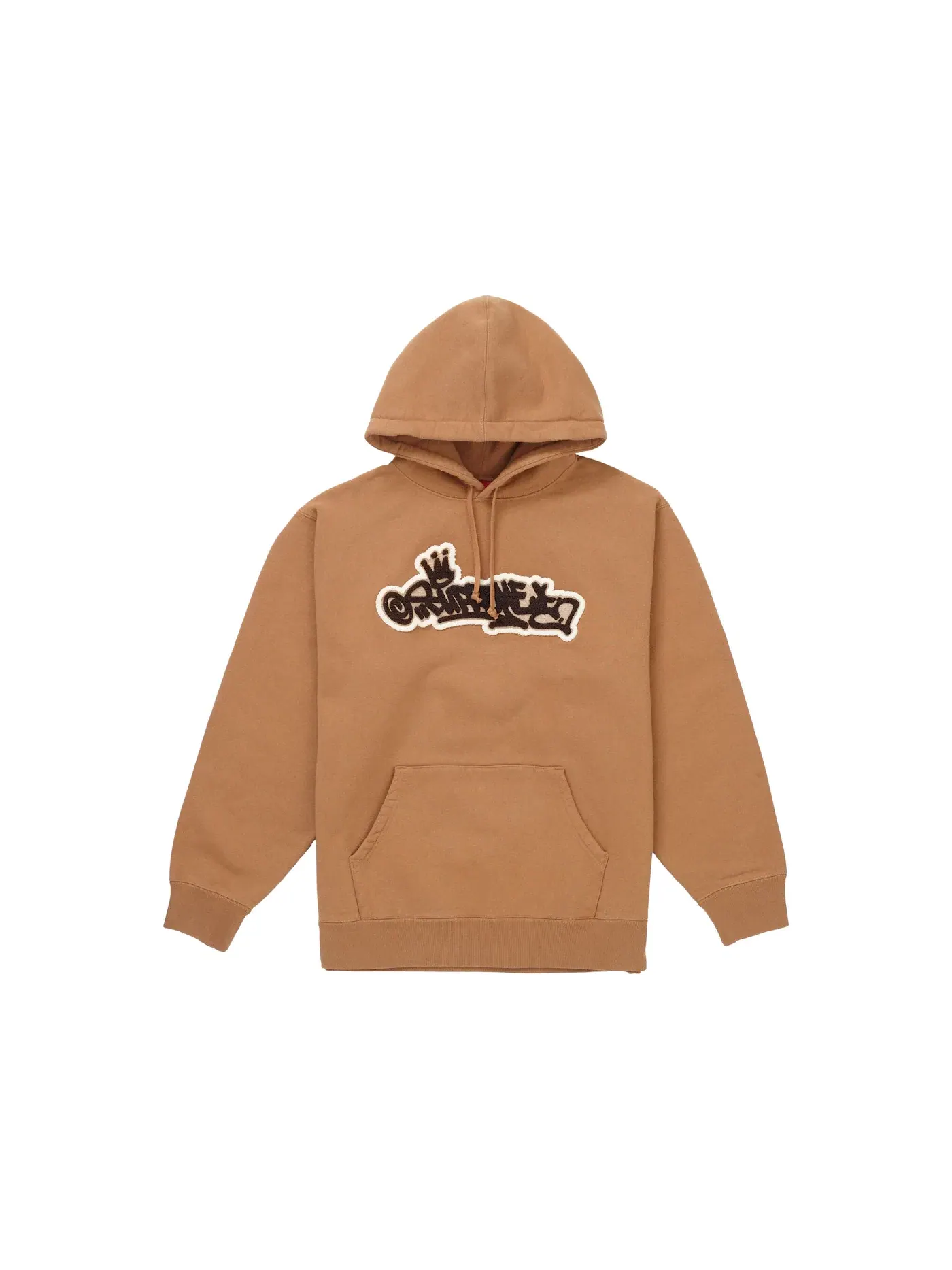 Мужская худи Supreme Handstyle Hooded Sweatshirt — изображение 1 из 2, коричневый