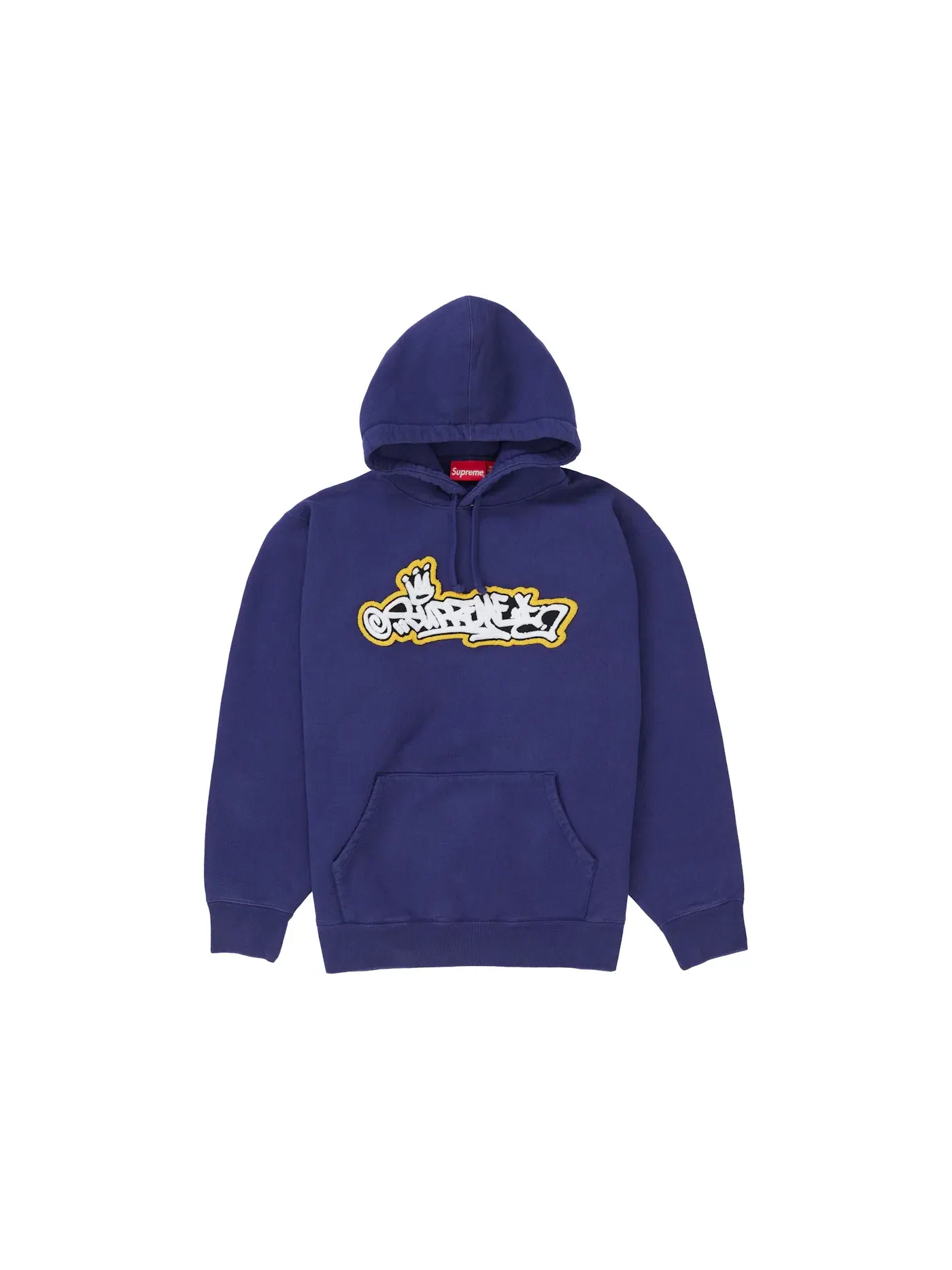 Мужская худи с капюшоном Supreme Sweatshirt — изображение 1 из 2, темно-синий