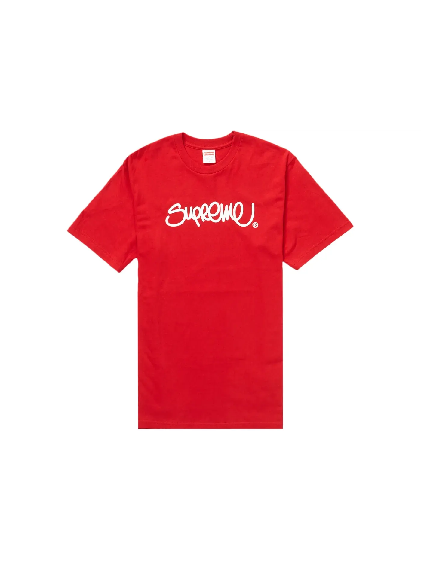 Мужская футболка с принтом Supreme Tee — изображение 1 из 1, красный