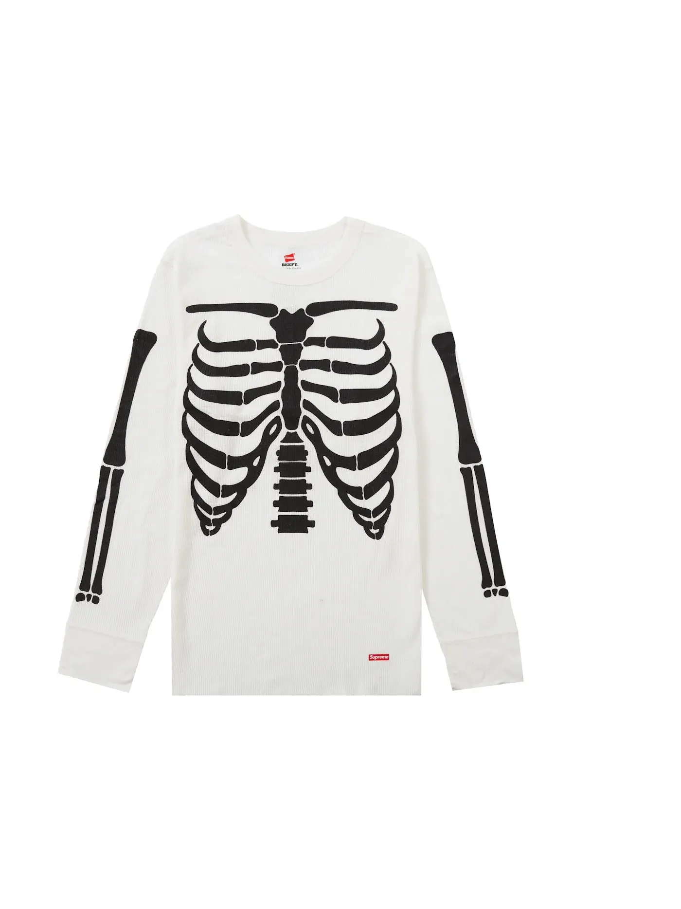 Мужское худи с принтом Bones Thermal Crew Supreme — изображение 1 из 1, прозрачный