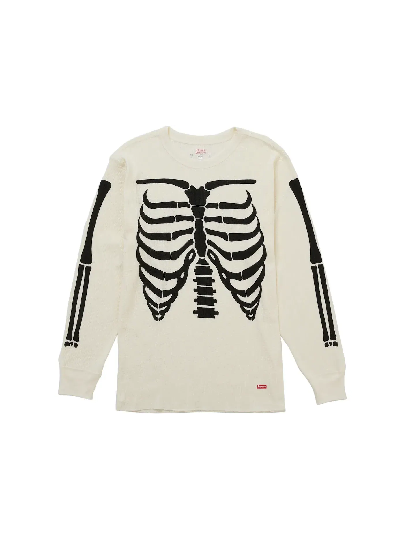 Мужской свитшот с принтом Bones Crew FW25 Supreme — изображение 2 из 3, белый