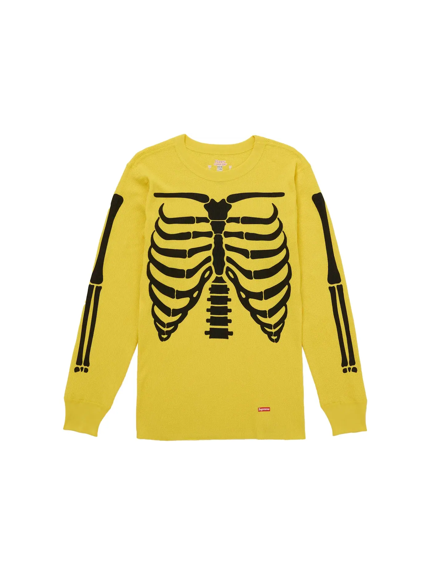 Мужской свитшот с принтом Bones Crew FW25 (1 Pack) Supreme — изображение 2 из 3, желтый