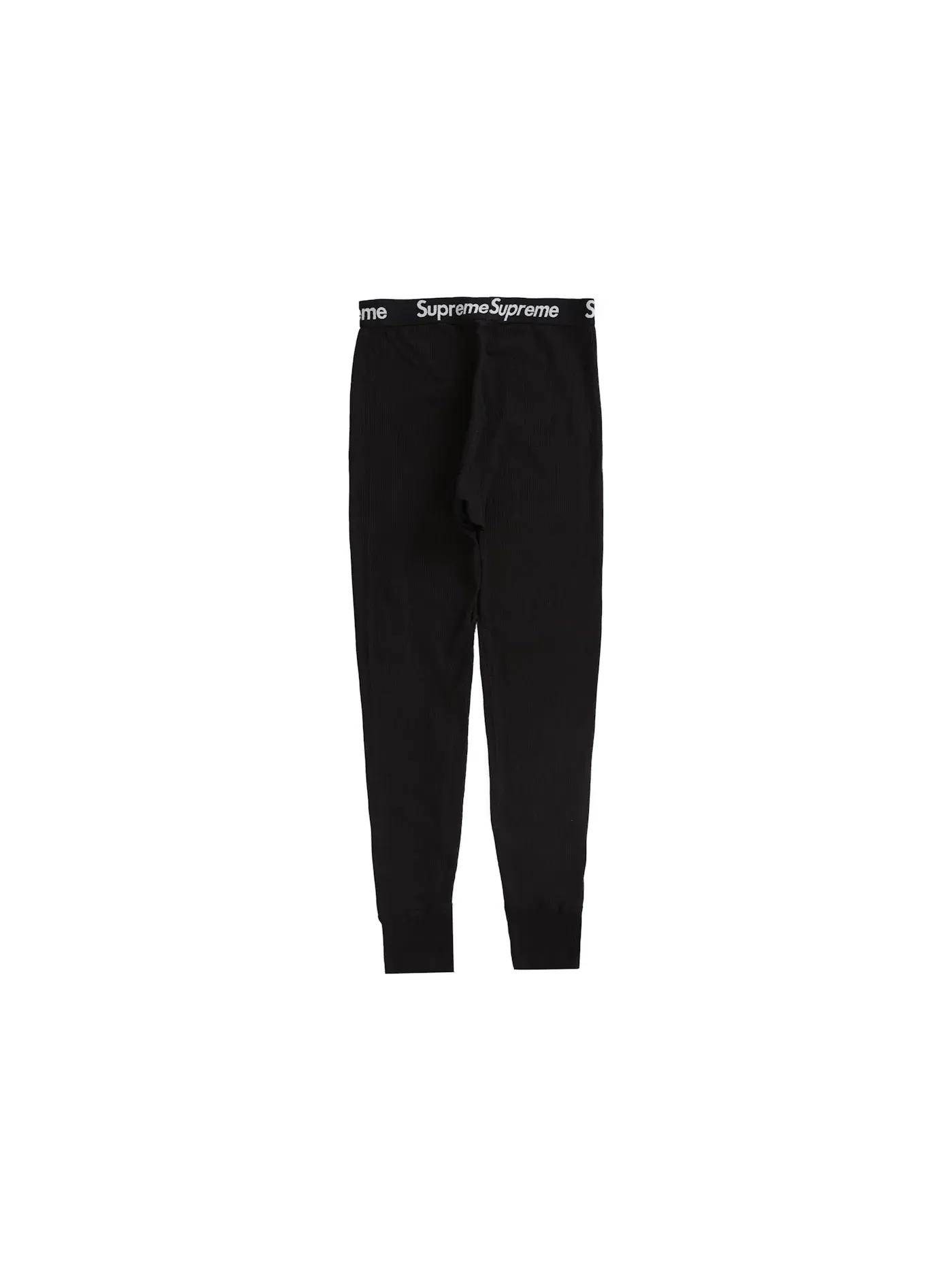 Унисекс штаны с принтом скелета Supreme Hanes Bones Thermal Pant — изображение 2 из 2, черный