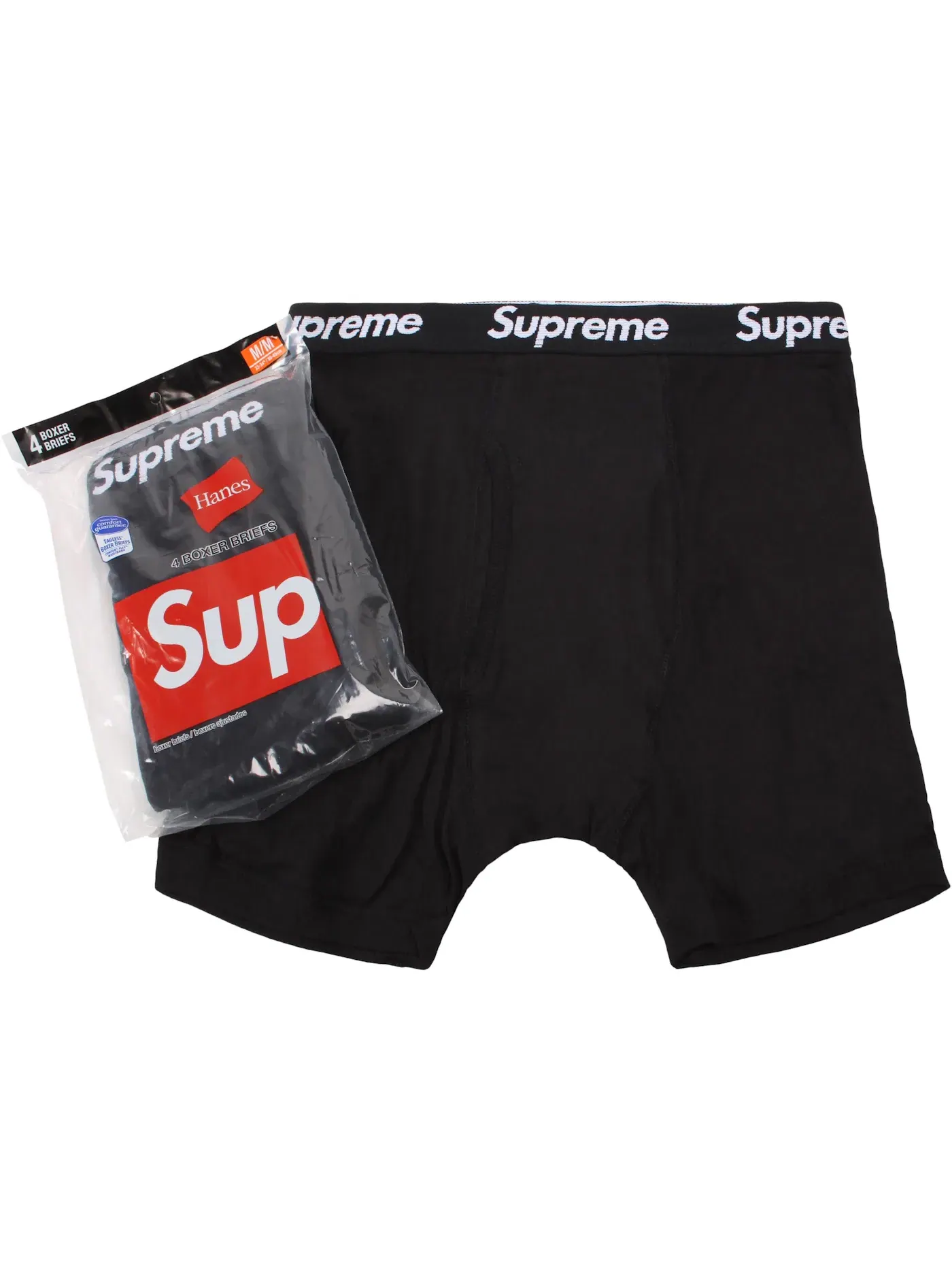 Мужские трусы-боксеры 4 шт Supreme — изображение 1 из 2, черный
