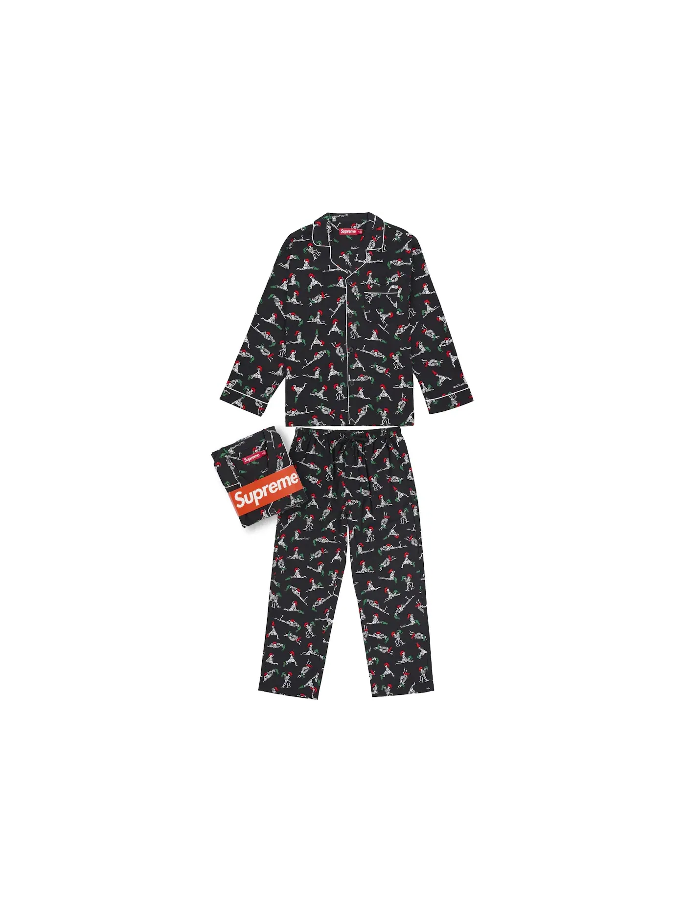 Мужской комплект пижам Holiday Pajama Set Supreme — изображение 1 из 2, черный