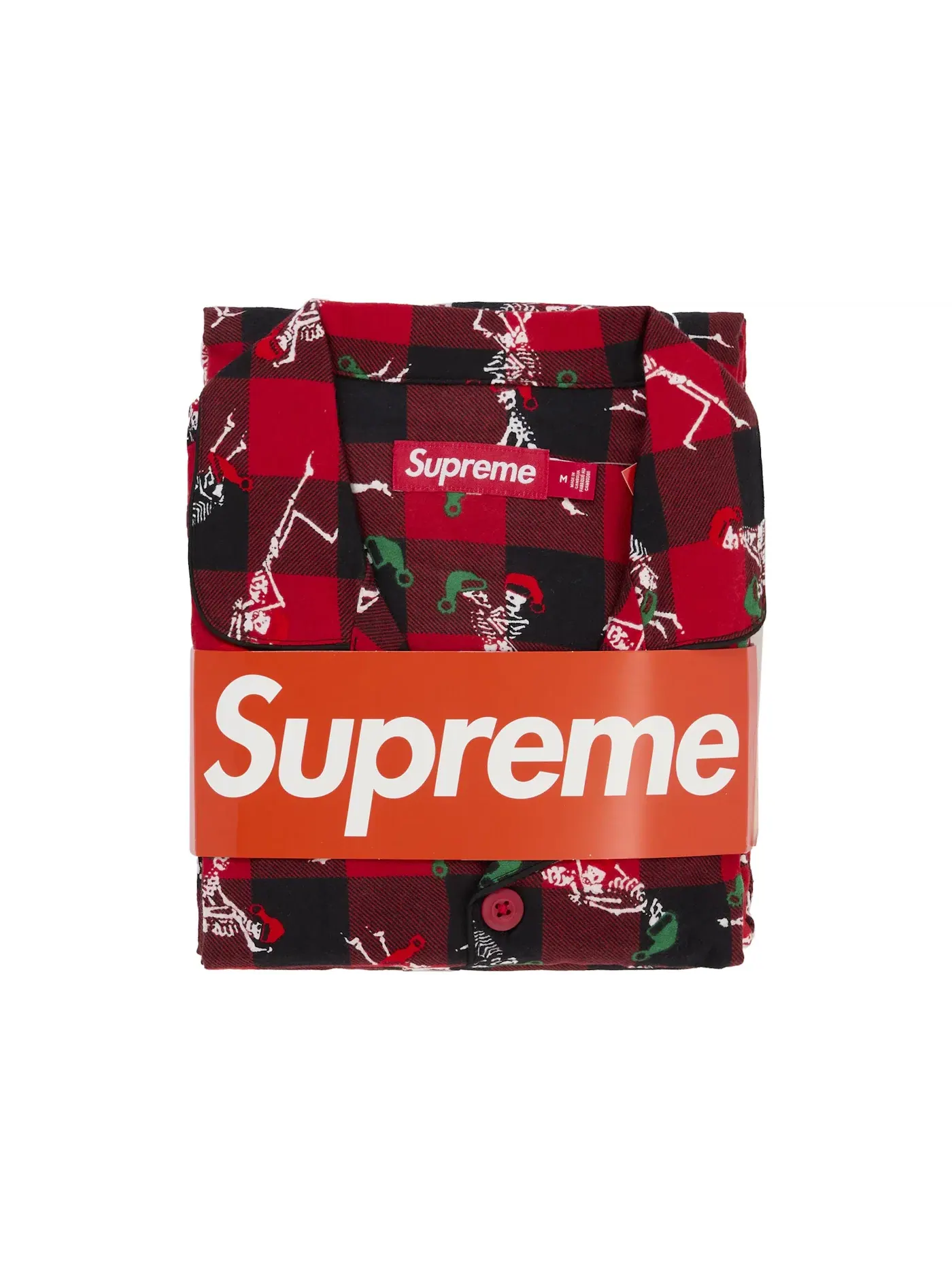 Мужской комплект пижам с праздничным принтом Set Supreme — изображение 2 из 2, красный