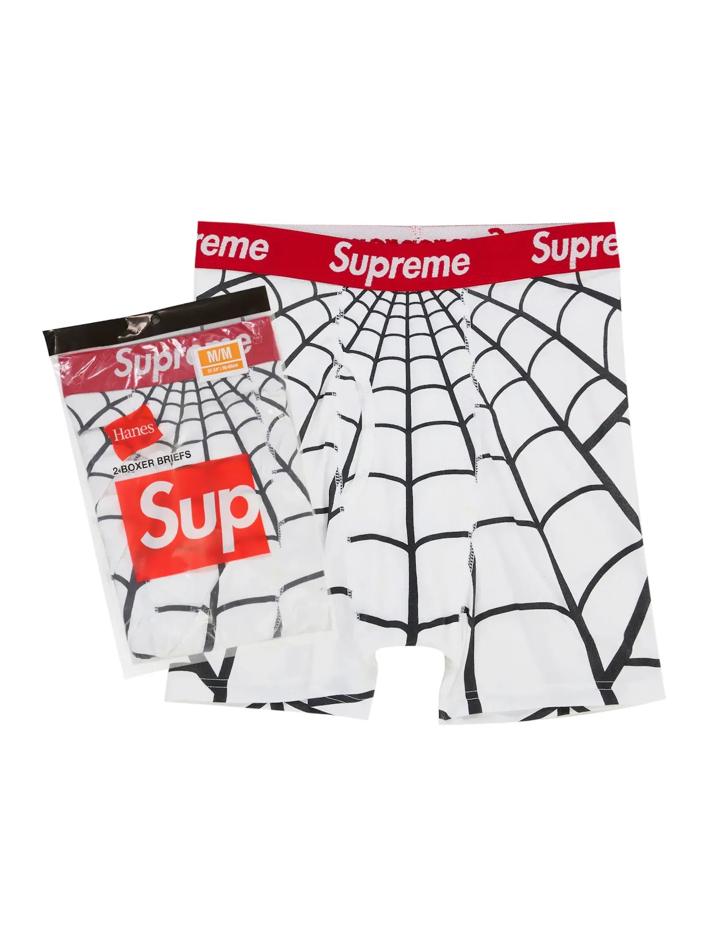 Детский набор трусов-боксеров с принтом Boxer Briefs (2 Pack) Supreme — изображение 1 из 3, белый