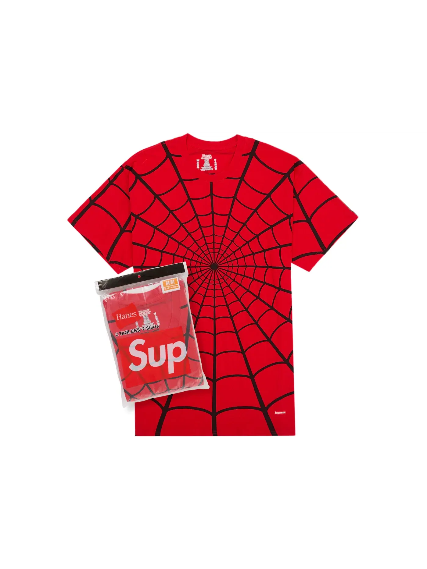 Мужской комплект футболок с принтом Tees (2 Pack) Supreme — изображение 1 из 3, красный