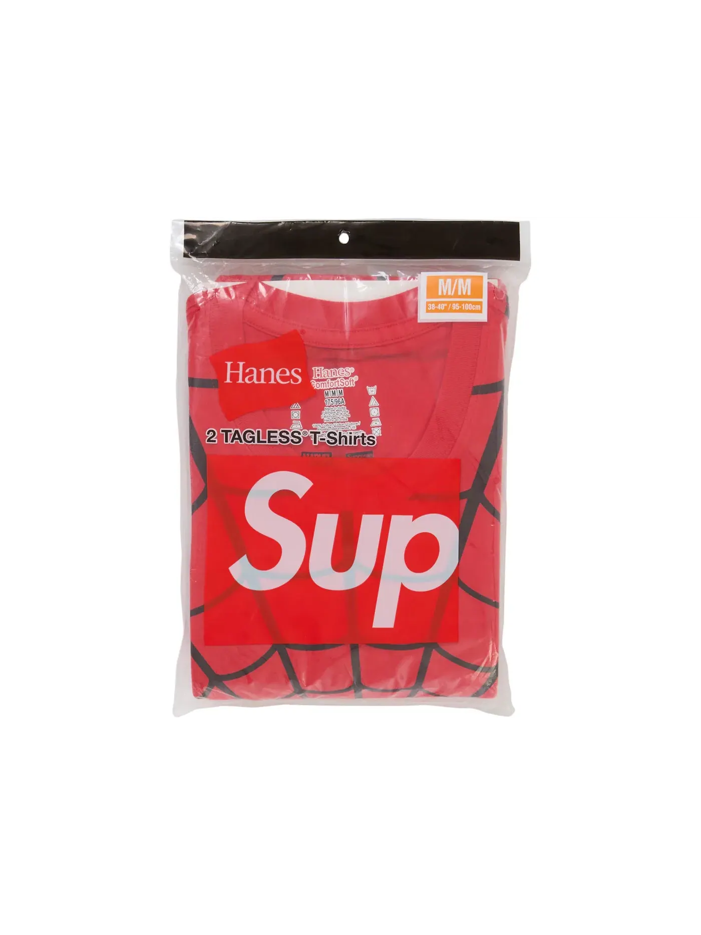 Мужской комплект футболок с принтом Tees (2 Pack) Supreme — изображение 3 из 3, красный