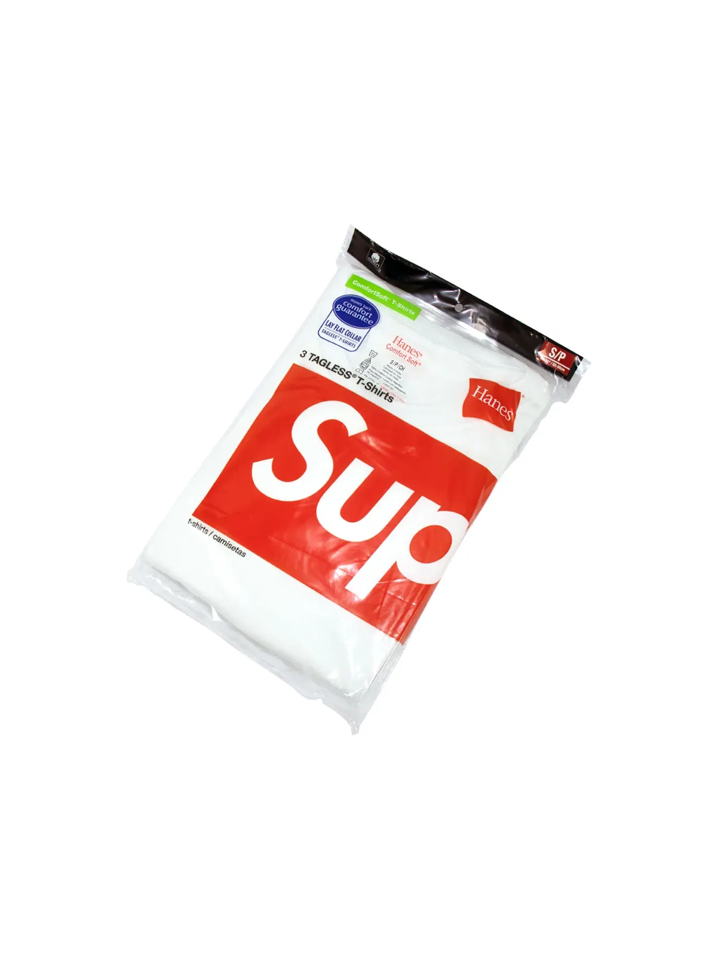 Детский комплект футболок с принтом Supreme (3 Pack) — изображение 2 из 2, белый