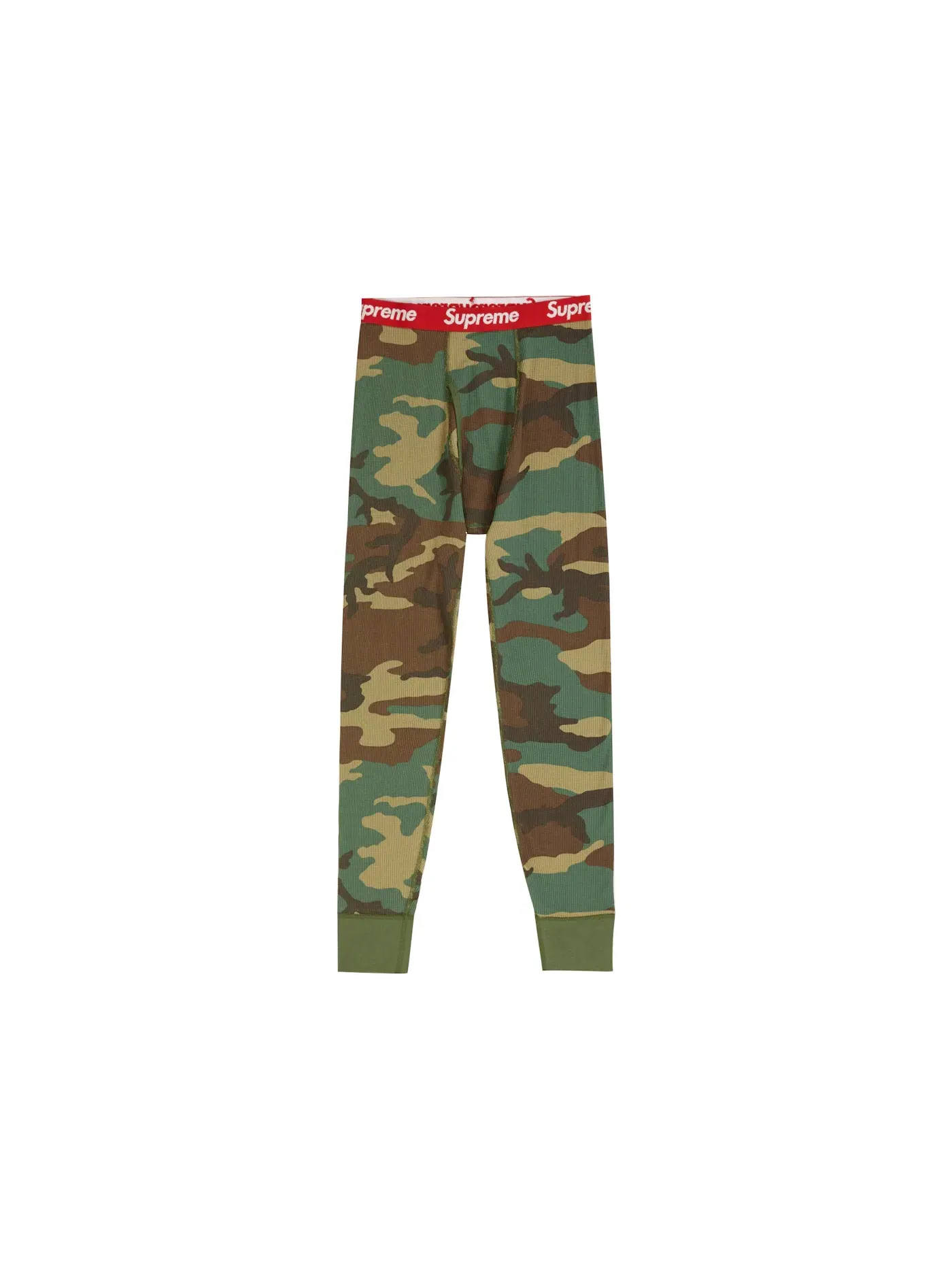 Мужские пижамные штаны с принтом Thermal Pant (1 Pack) FW19 Supreme, Woodland Camo