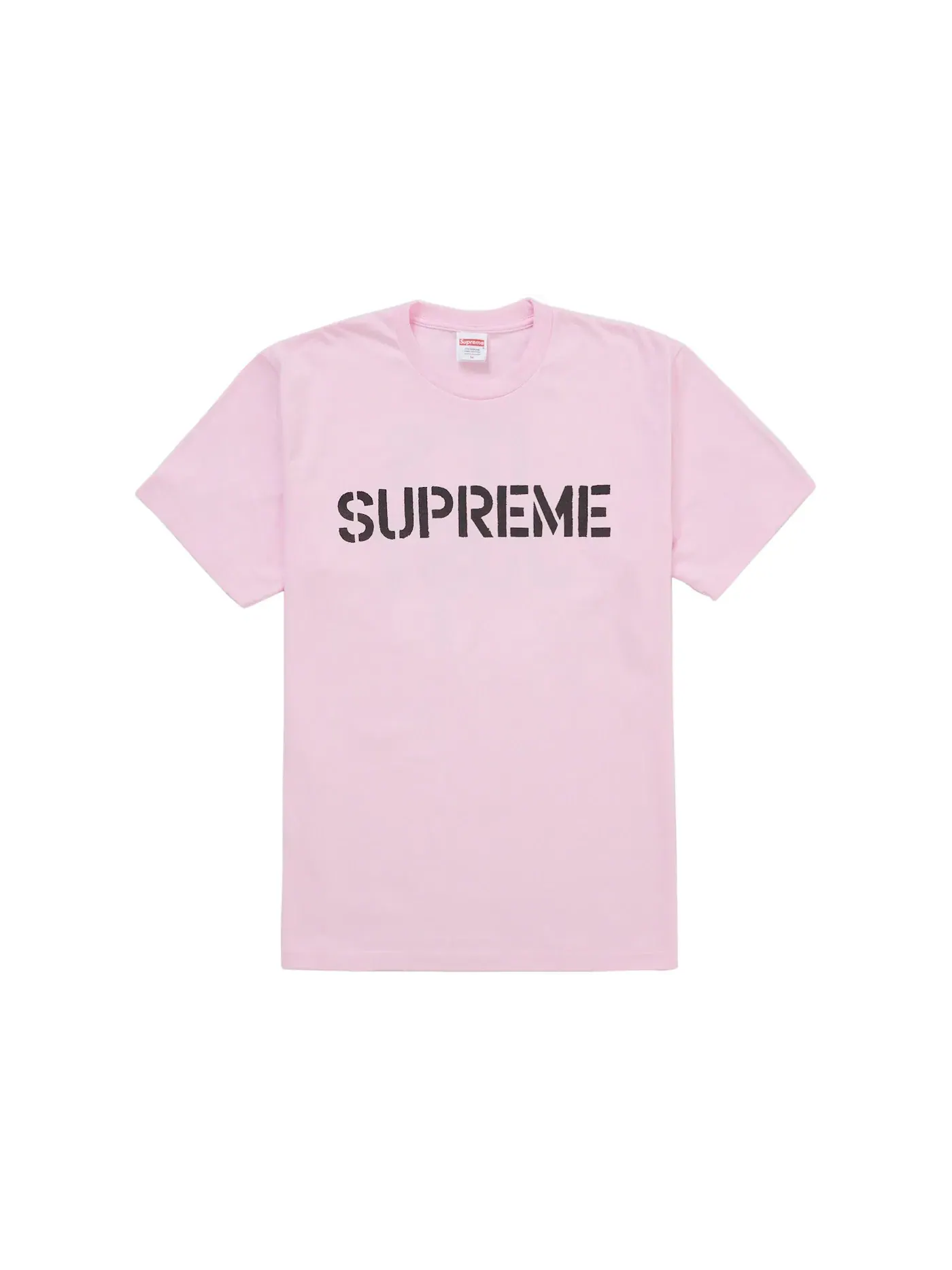 Мужская футболка с принтом Supreme Tee — изображение 1 из 2, розовый
