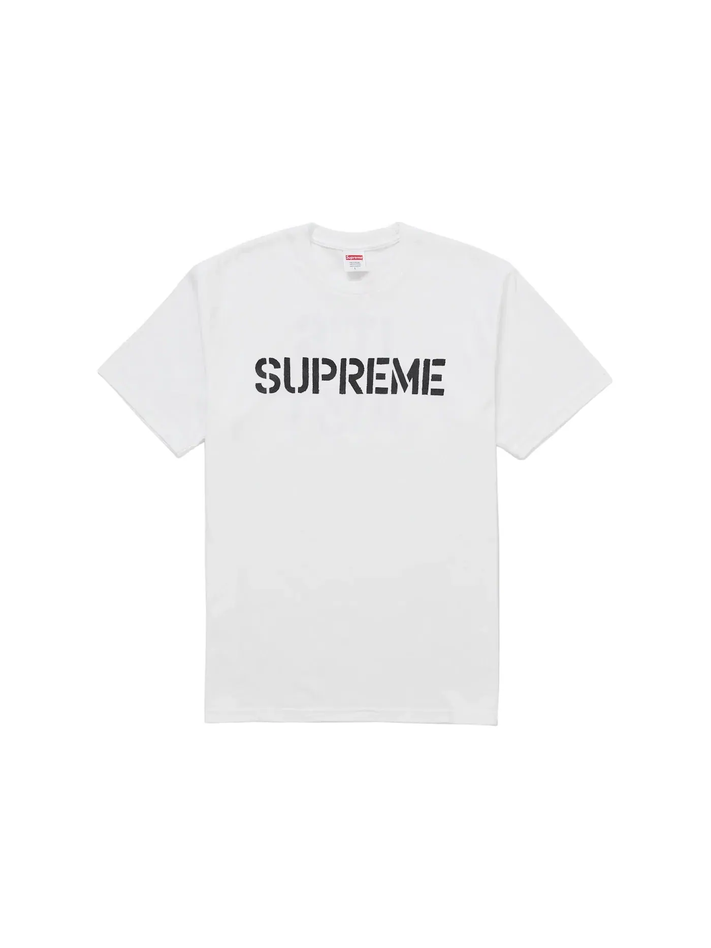 Мужская футболка с принтом Supreme Tee — изображение 1 из 2, белый