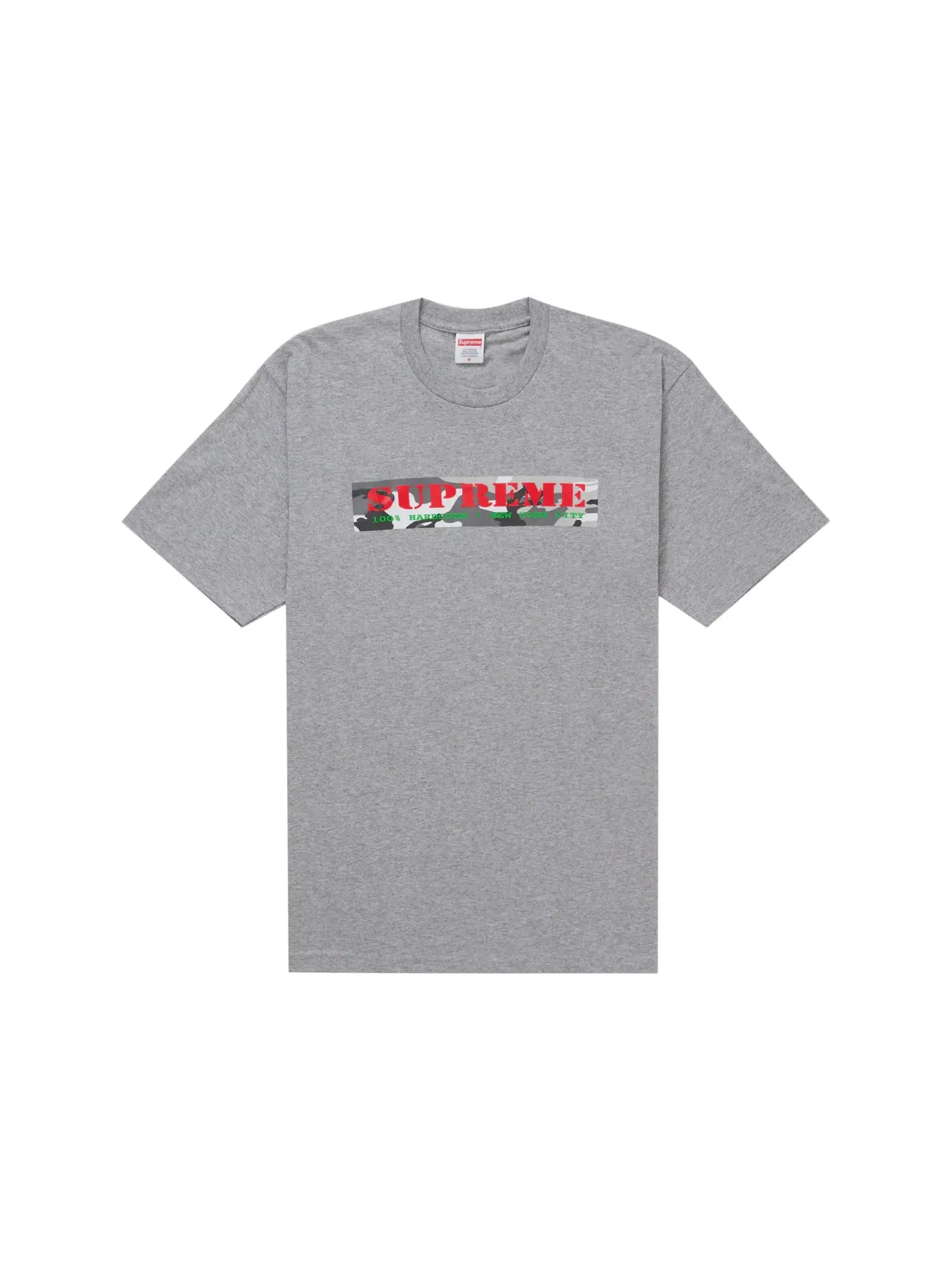 Мужская футболка с принтом Supreme Tee — изображение 1 из 1, серый