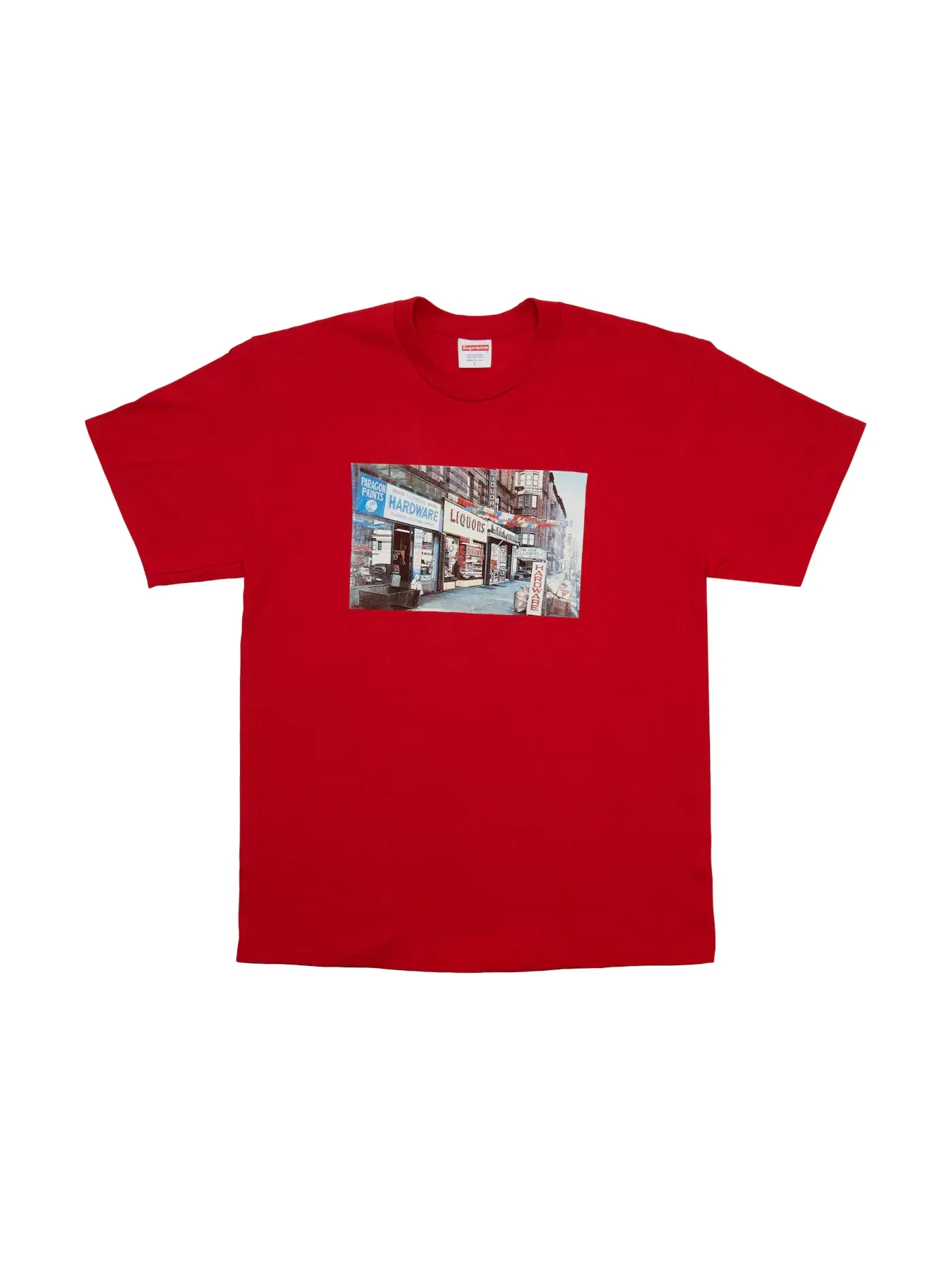 Мужская футболка с принтом Tee Supreme — изображение 1 из 2, красный