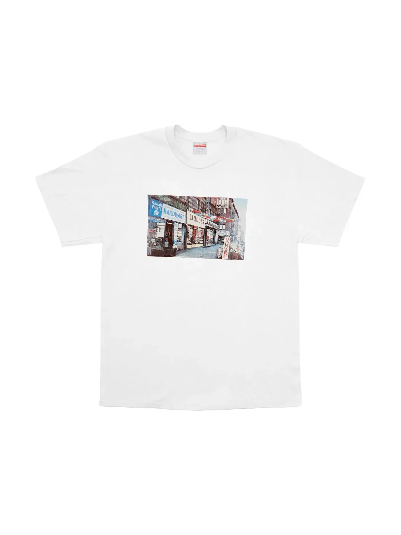 Мужская футболка с принтом Supreme Tee — изображение 1 из 2, белый