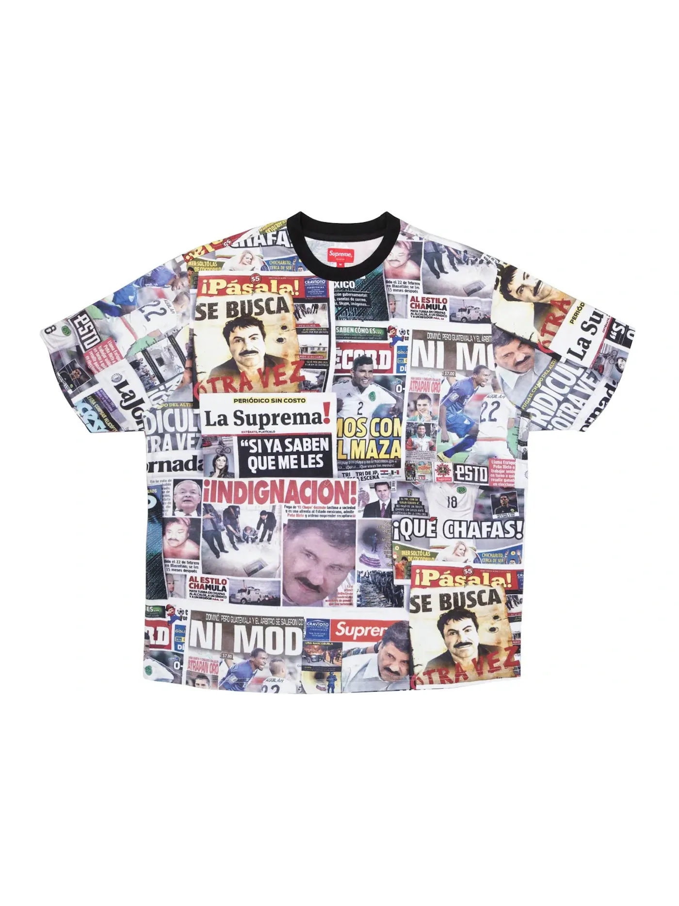 Мужская футболка с принтом Supreme S/S Top — изображение 1 из 2, мульти