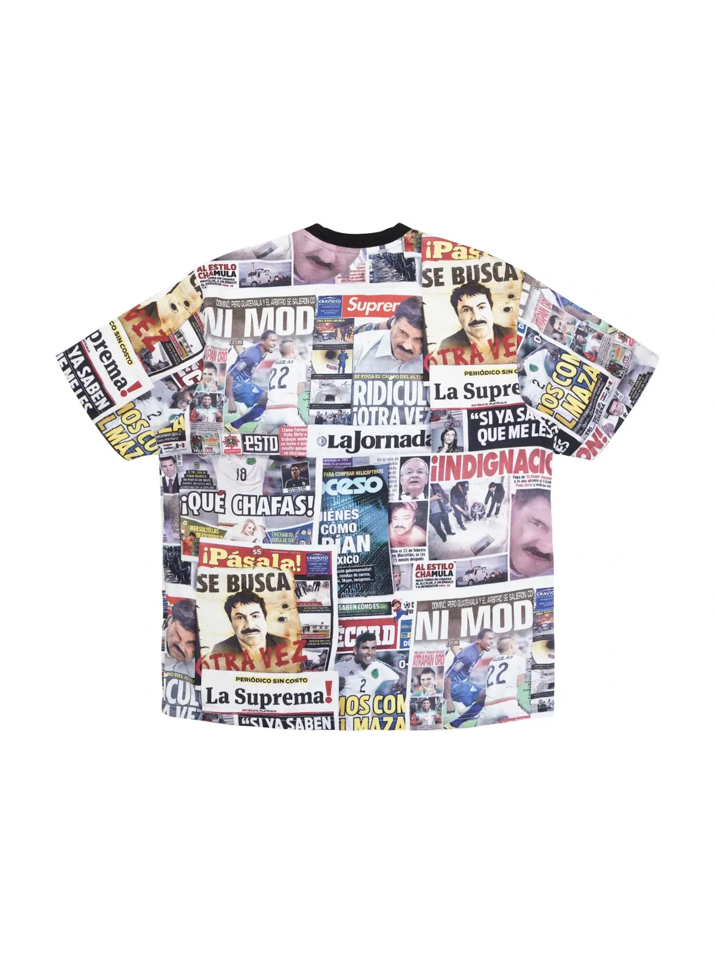 Мужская футболка с принтом Supreme S/S Top — изображение 2 из 2, мульти