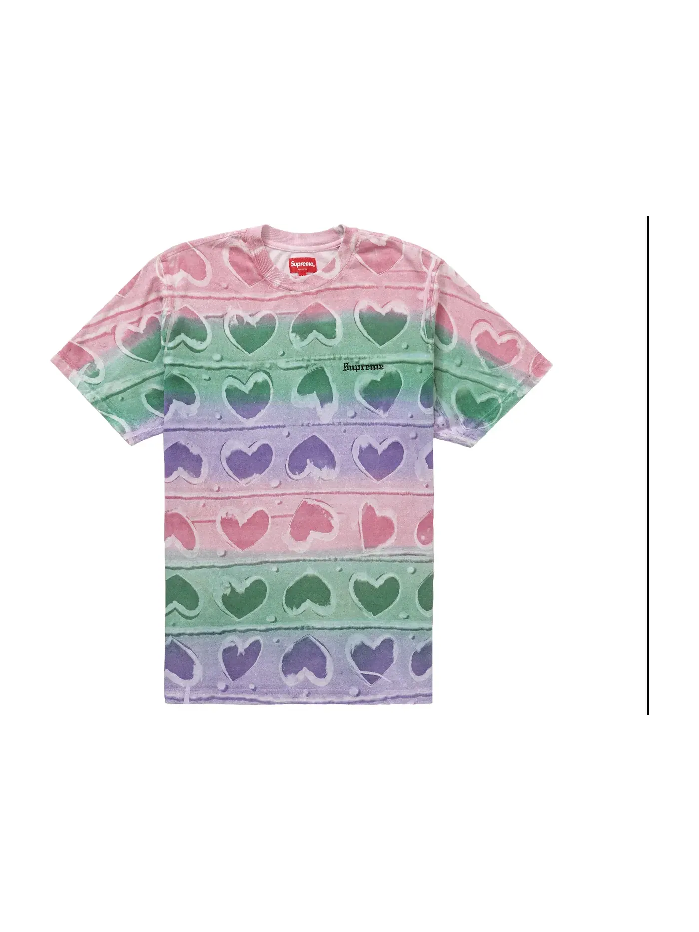 Мужская футболка с принтом Supreme S/S Top — изображение 1 из 1, розовый