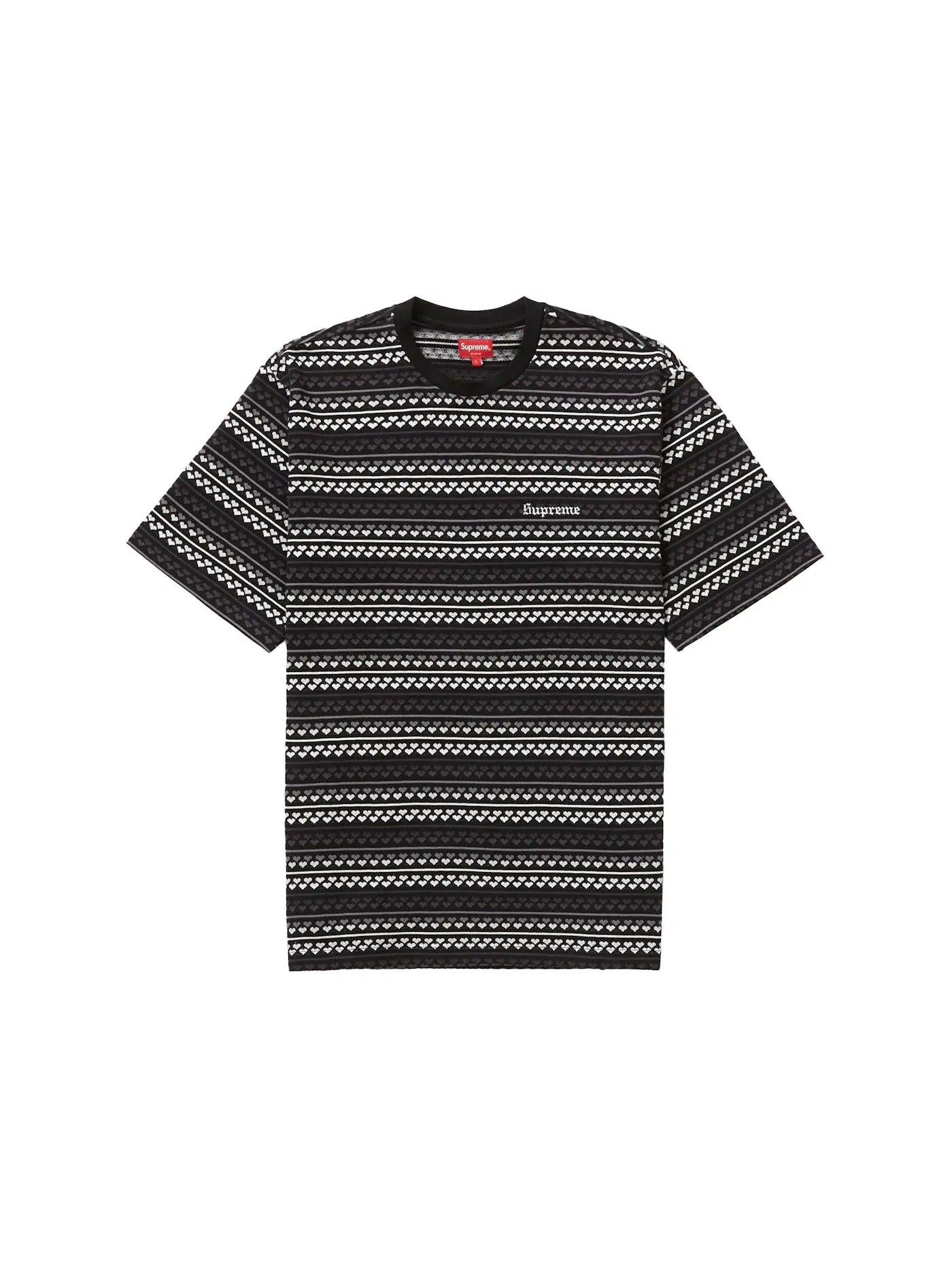Мужская футболка с жаккардовым принтом Supreme Supreme — изображение 1 из 2, черный