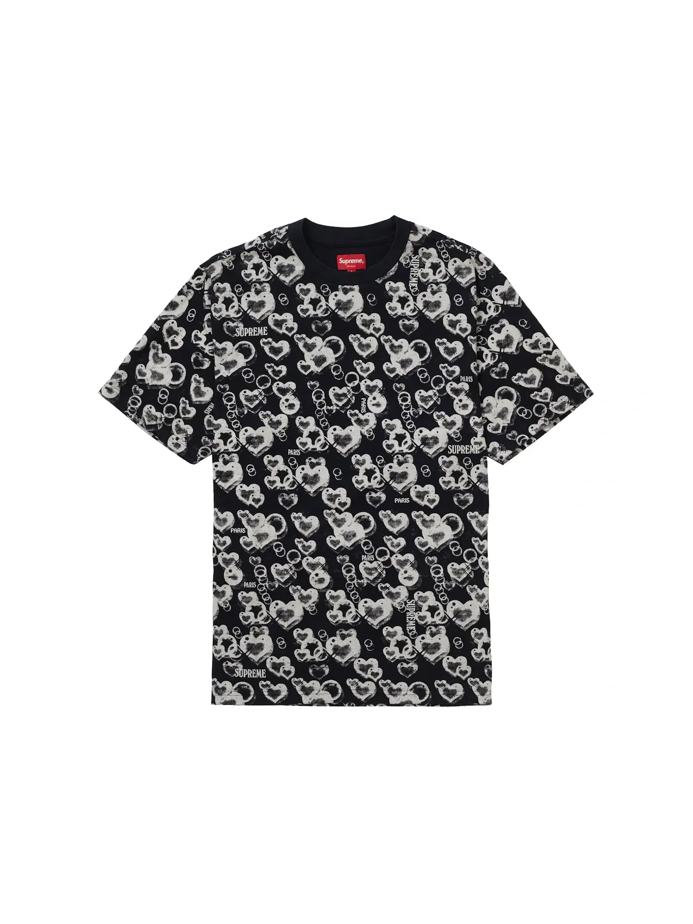 Мужская футболка с принтом Supreme Supreme — изображение 1 из 1, черный