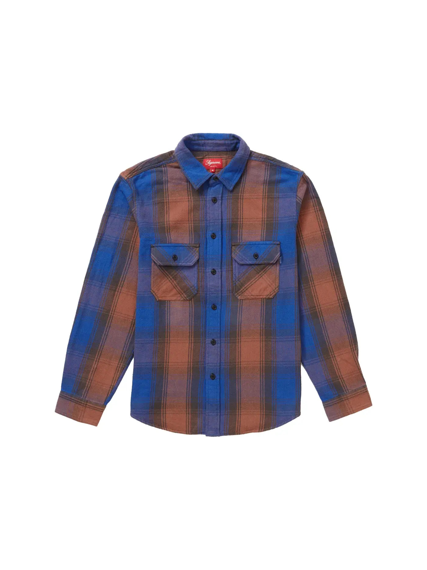 Мужская фланелевая рубашка Supreme Heavyweight Flannel Shirt — изображение 1 из 1, черный