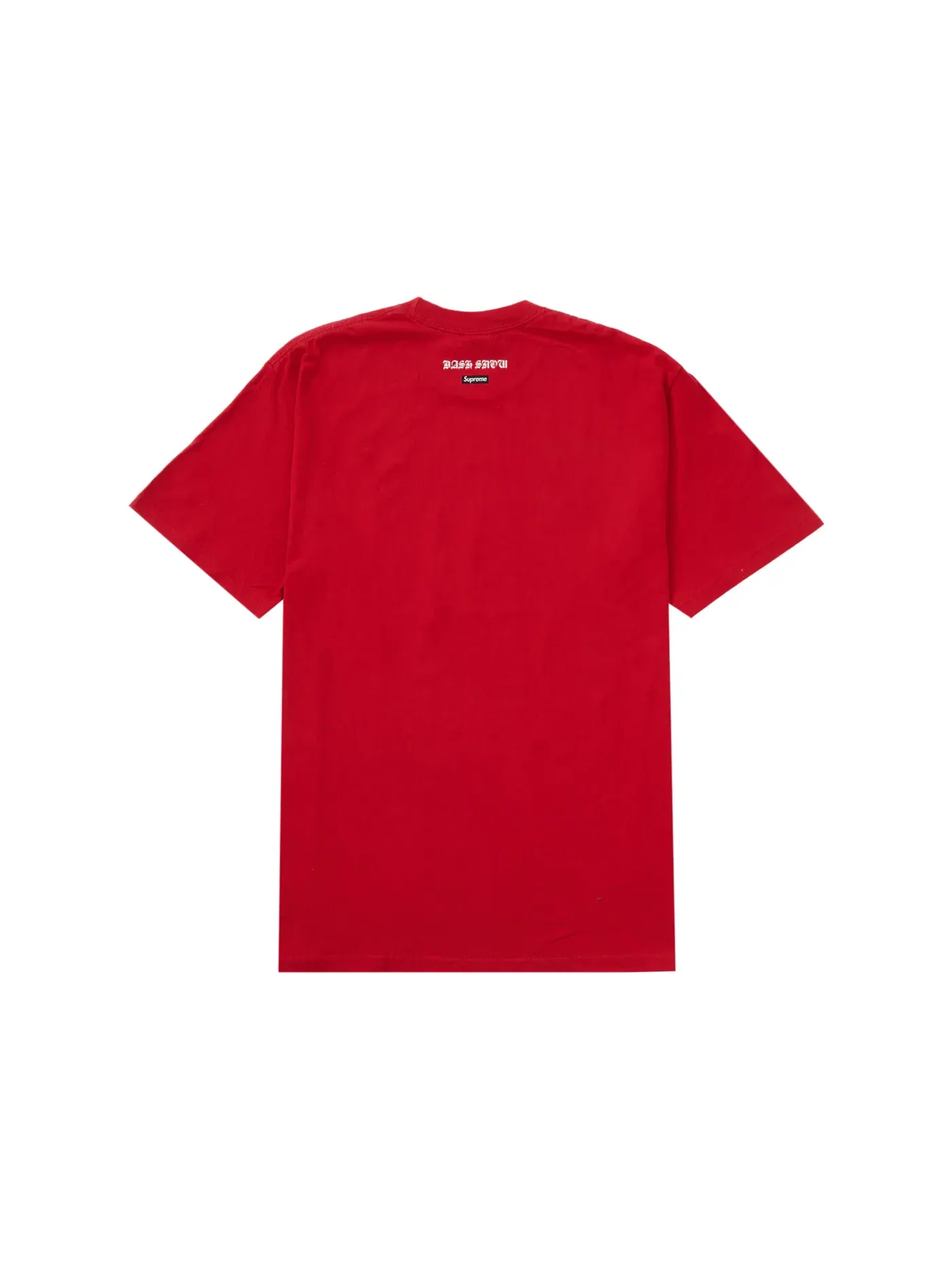 Мужская футболка с принтом Supreme Tee — изображение 2 из 2, красный