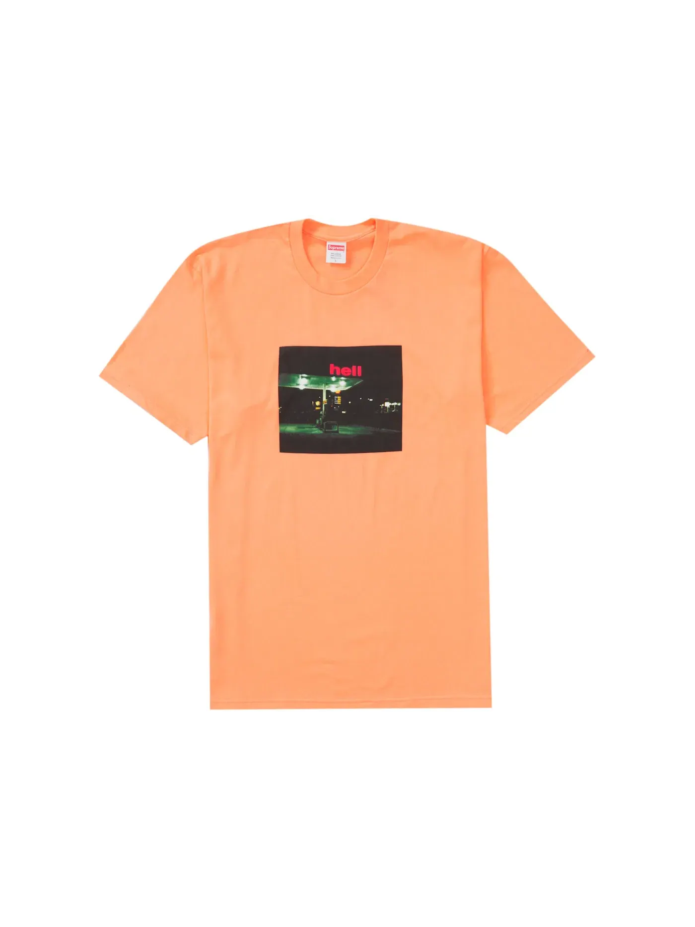Мужская футболка с принтом Supreme Tee — изображение 1 из 2, персиковый