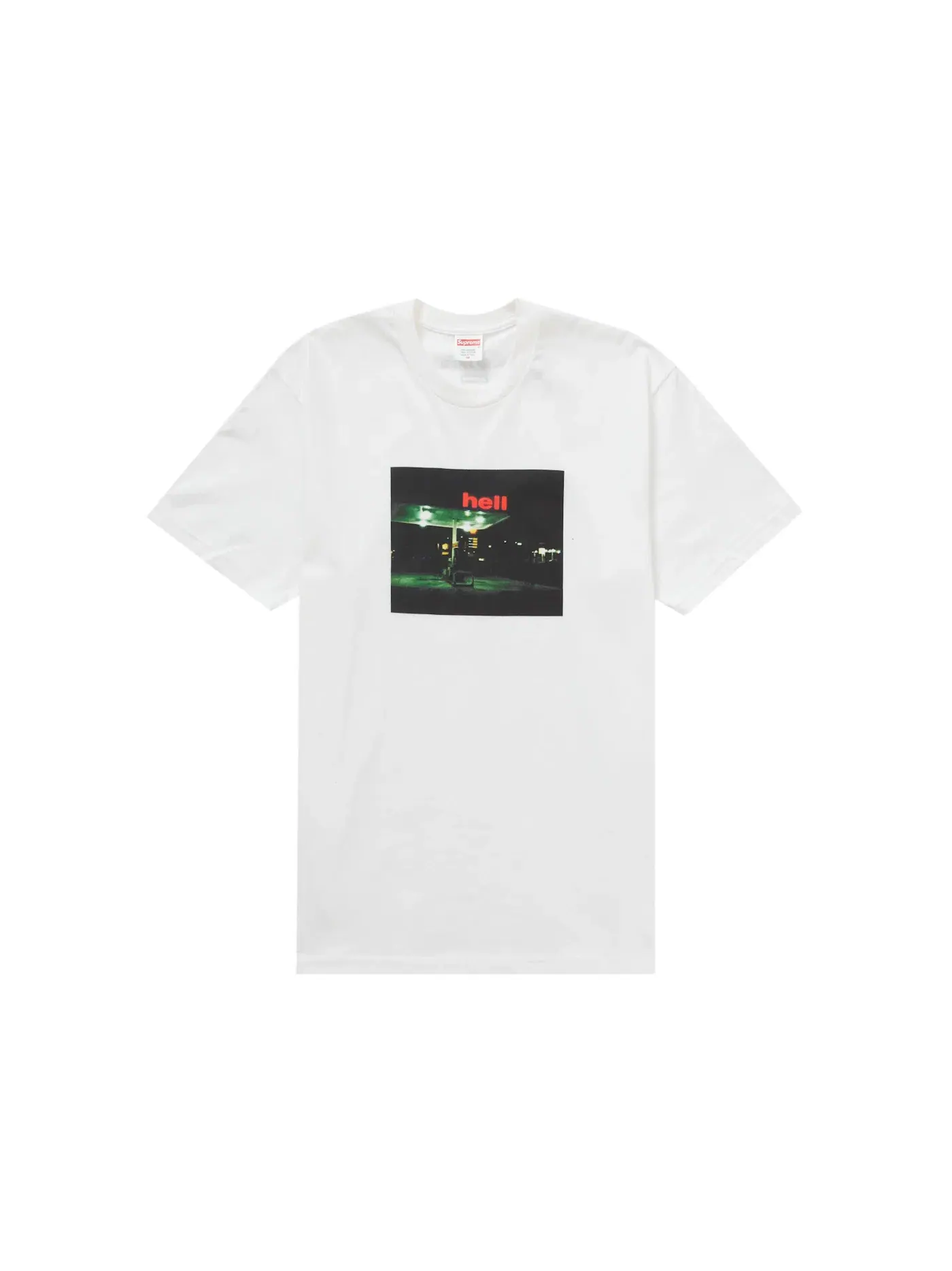 Мужская футболка с принтом Supreme Tee — изображение 1 из 2, белый