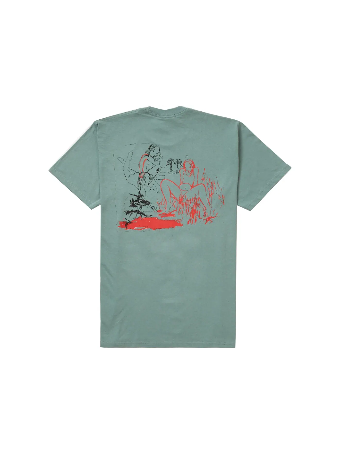 Мужская футболка с принтом Supreme Heroines Tee — изображение 2 из 2, голубой
