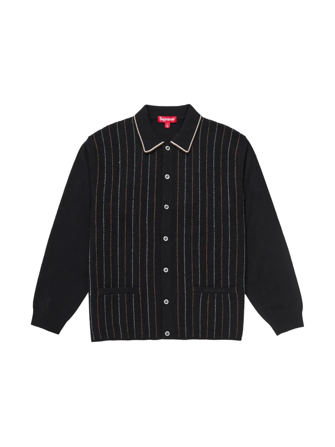 Мужской кардиган из елочки Cardigan Supreme — изображение 1 из 2, черный