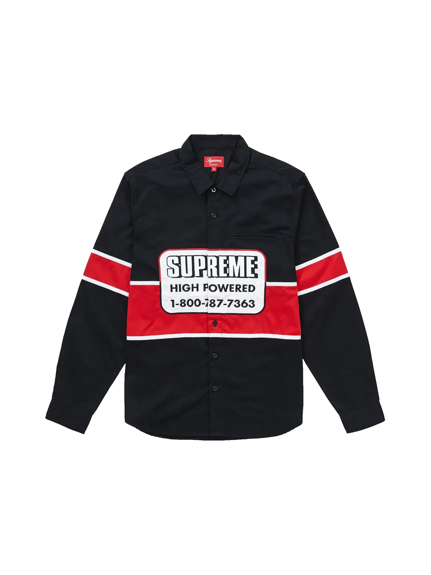 Мужская рубашка рабочая Supreme Work Shirt — изображение 1 из 1, черный