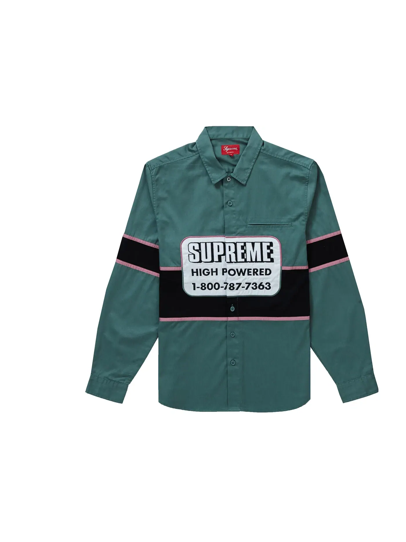 Мужская рубашка с длинным рукавом Work Shirt Supreme — изображение 1 из 1, светлый зеленый