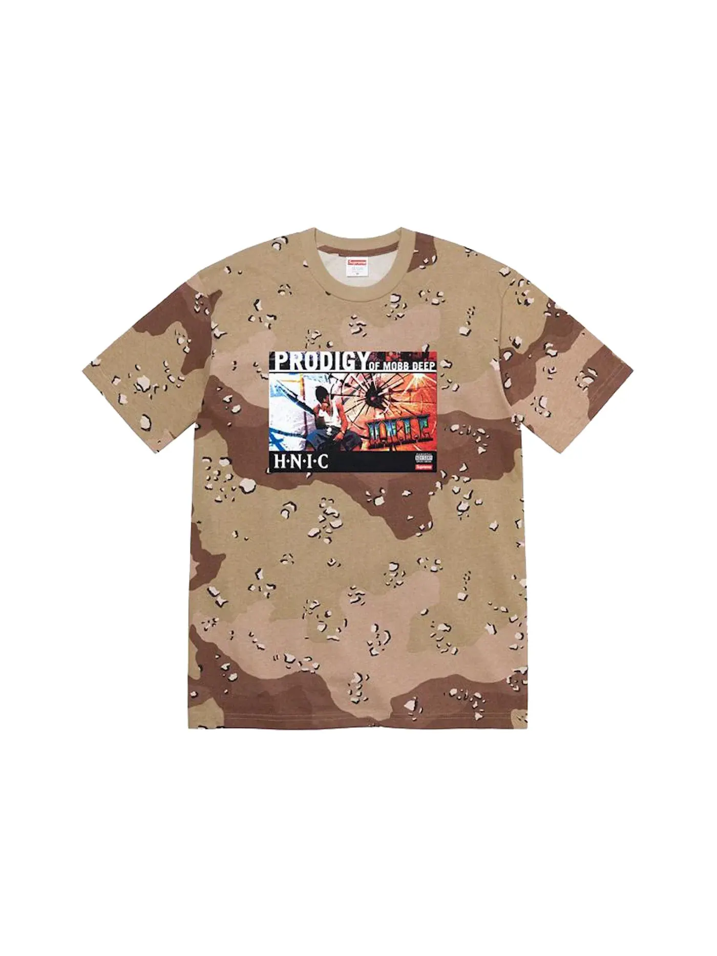 Мужская футболка с принтом Supreme HNIC Tee, Desert Camo — изображение 1 из 1