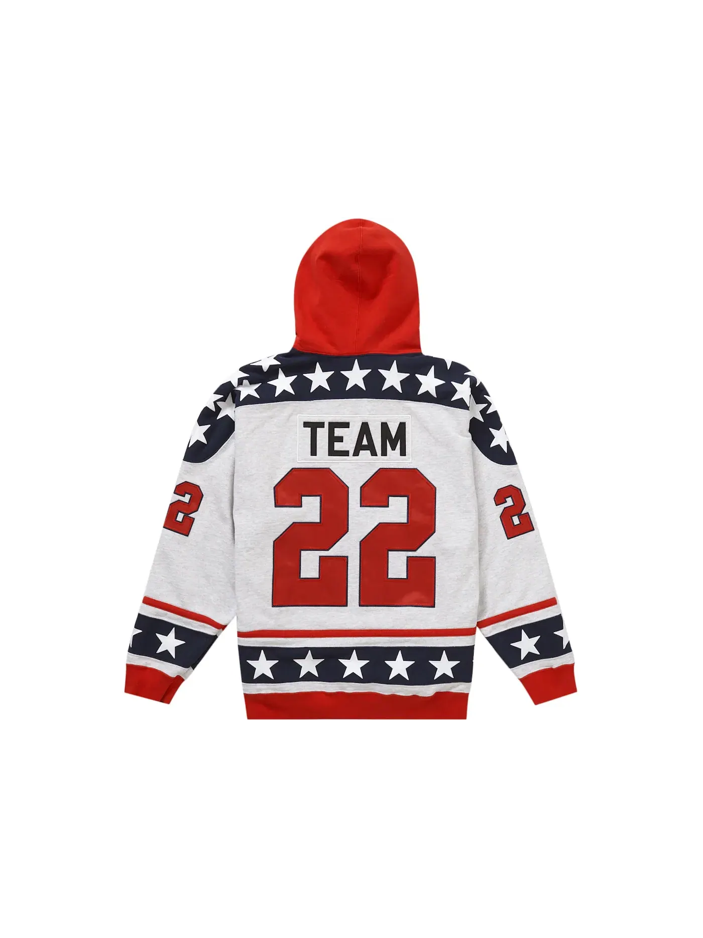 Мужское худи с капюшоном Supreme Sweatshirt (FW22) — изображение 2 из 2, серый