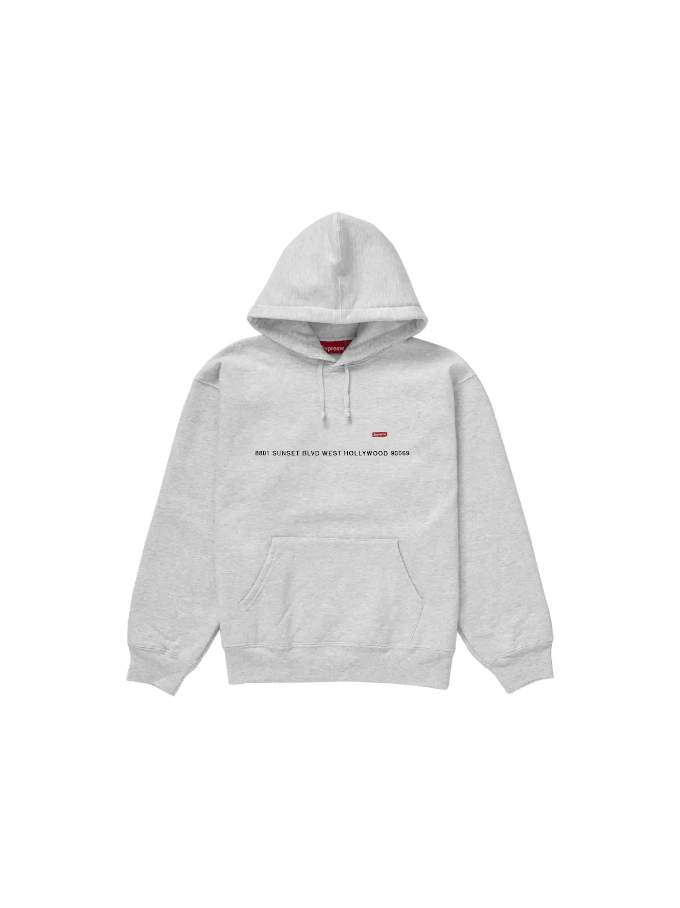 Мужская худи с принтом Supreme Sweatshirt (Hollywood Shop) — изображение 1 из 1, серый