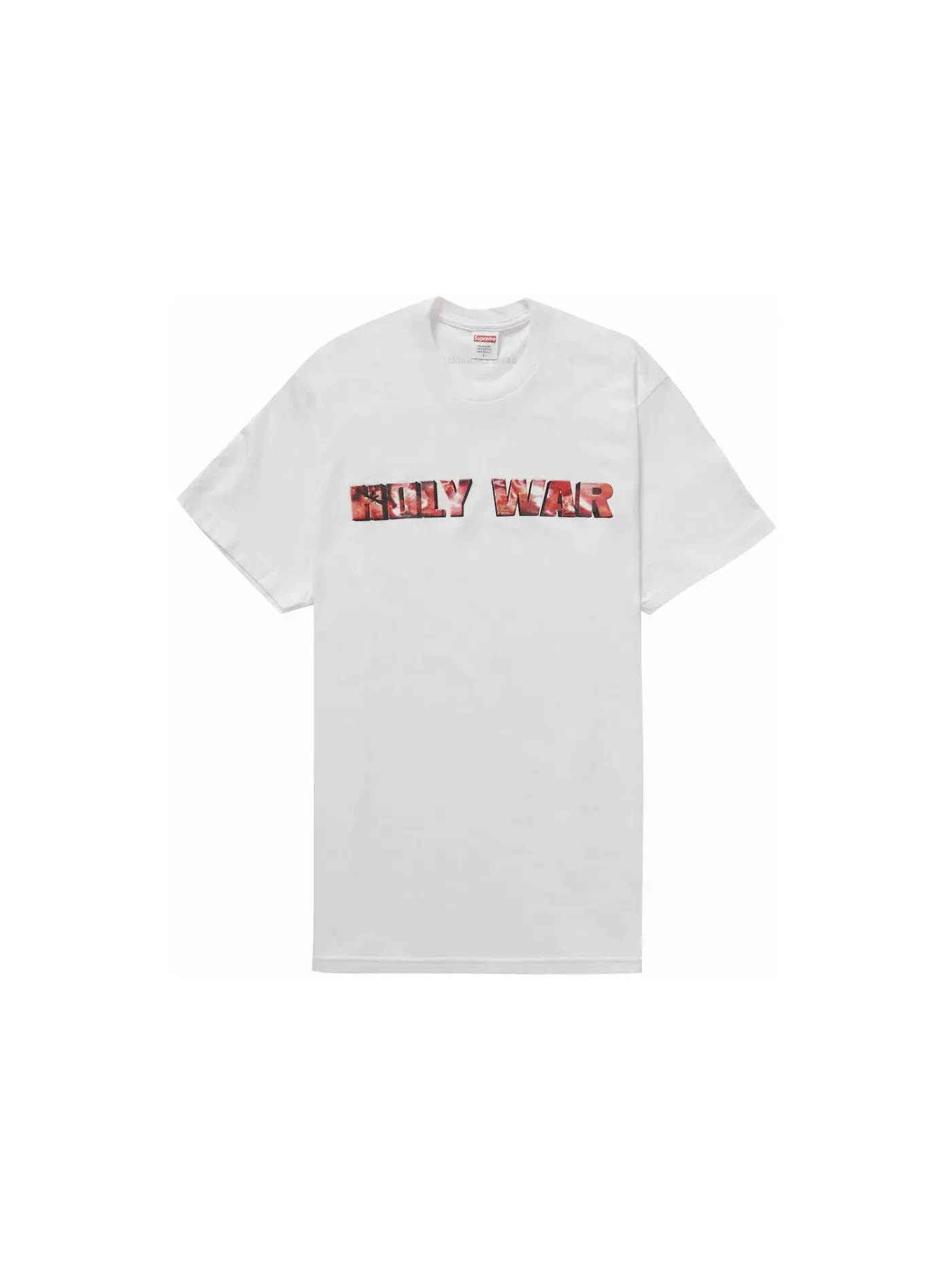 Мужская футболка с принтом Supreme Holy War Tee — изображение 1 из 2, белый