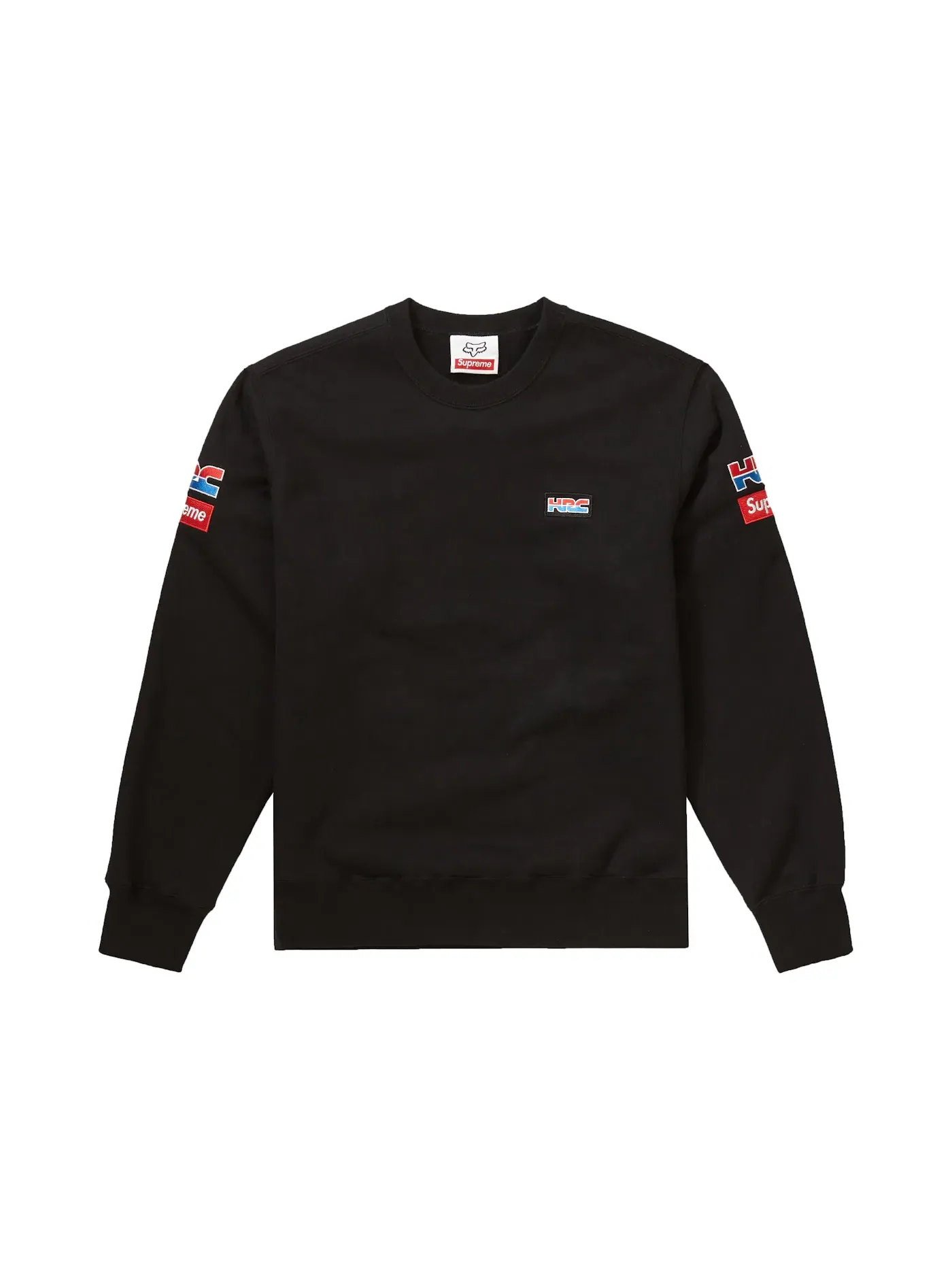 Мужской свитшот с принтом Crewneck Supreme — изображение 1 из 2, черный