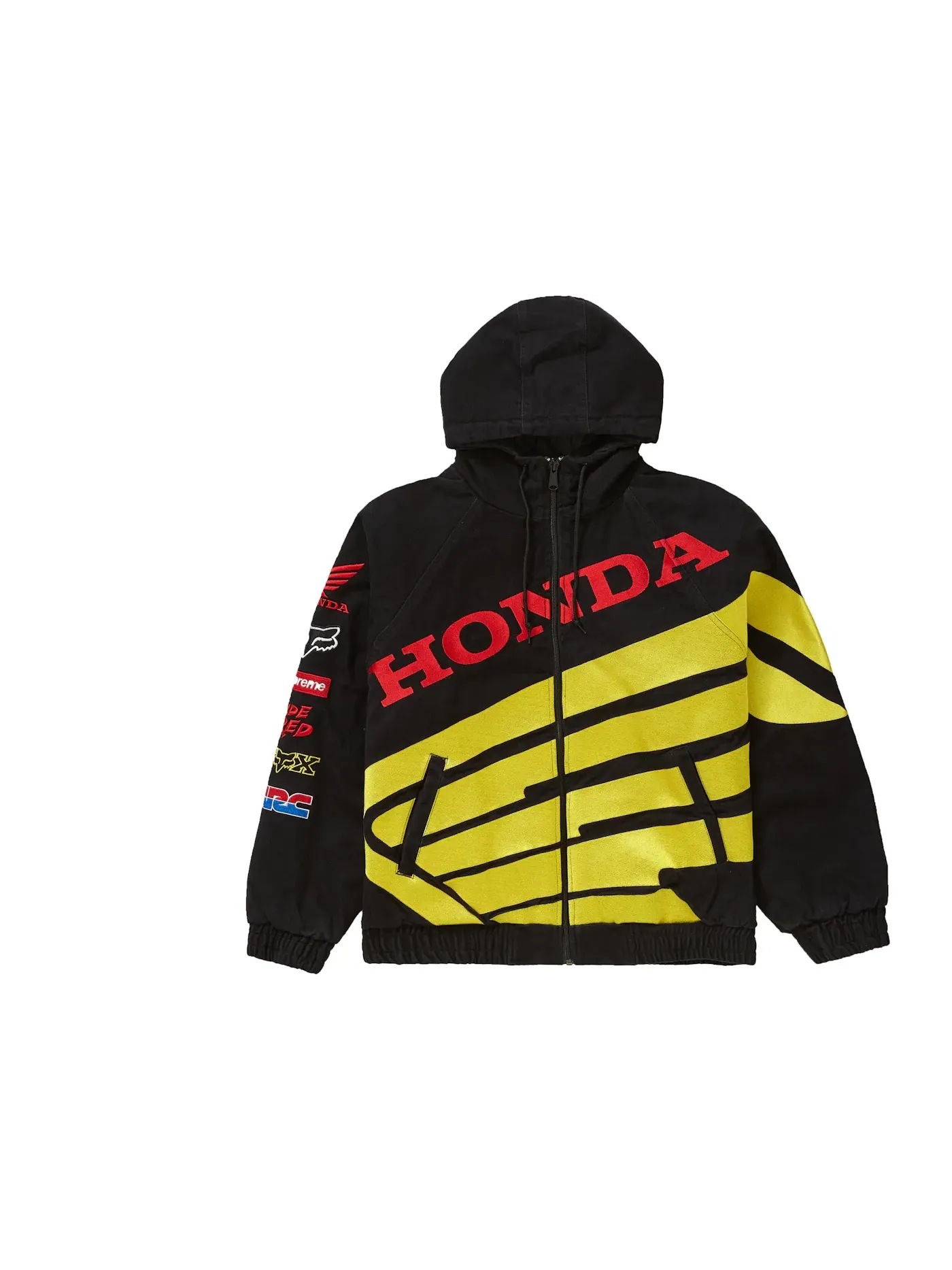 Мужская куртка пуховик с принтом Zip Up Jacket Supreme