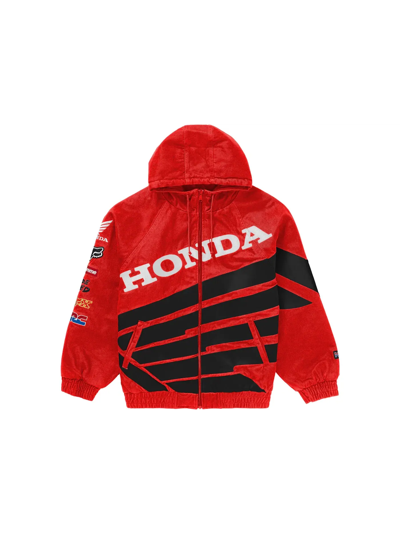 Мужская куртка с принтом Zip Up Jacket Supreme — изображение 1 из 2, красный