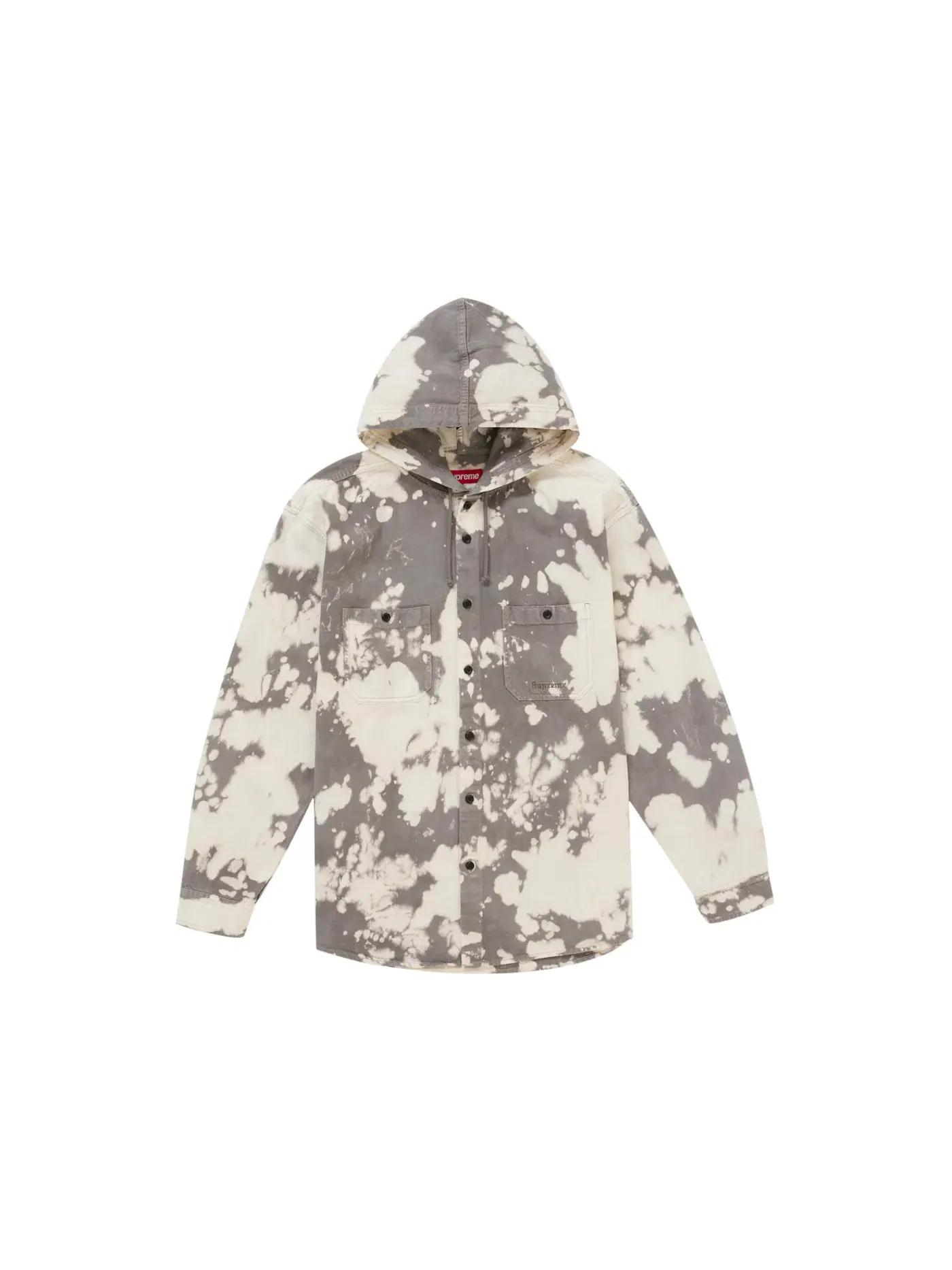 Мужская джинсовая рубашка с капюшоном Supreme Shirt — изображение 1 из 2, серый