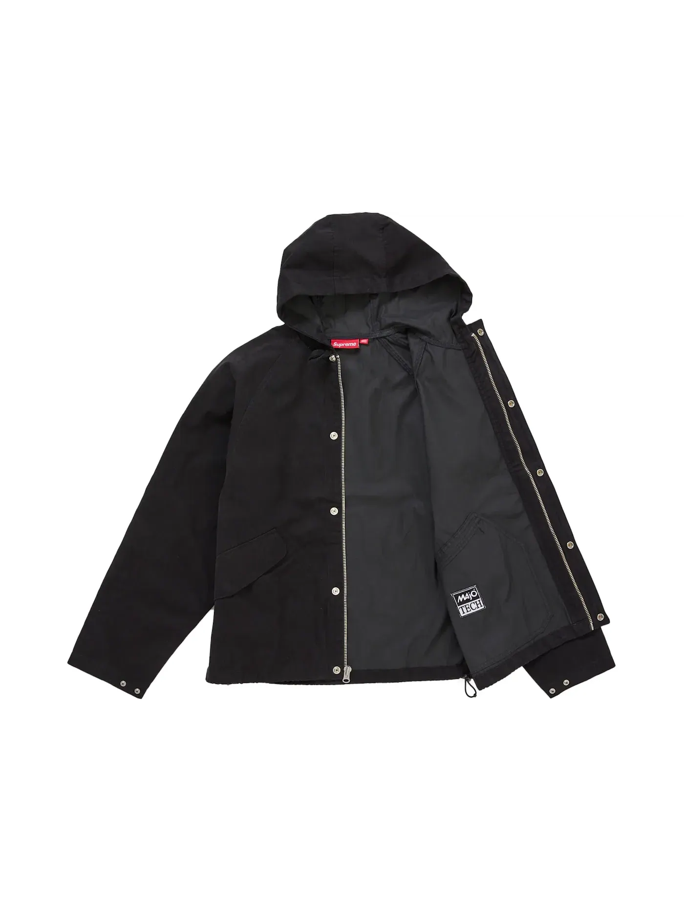 Мужская куртка с капюшоном реглан Supreme — изображение 2 из 3, черный