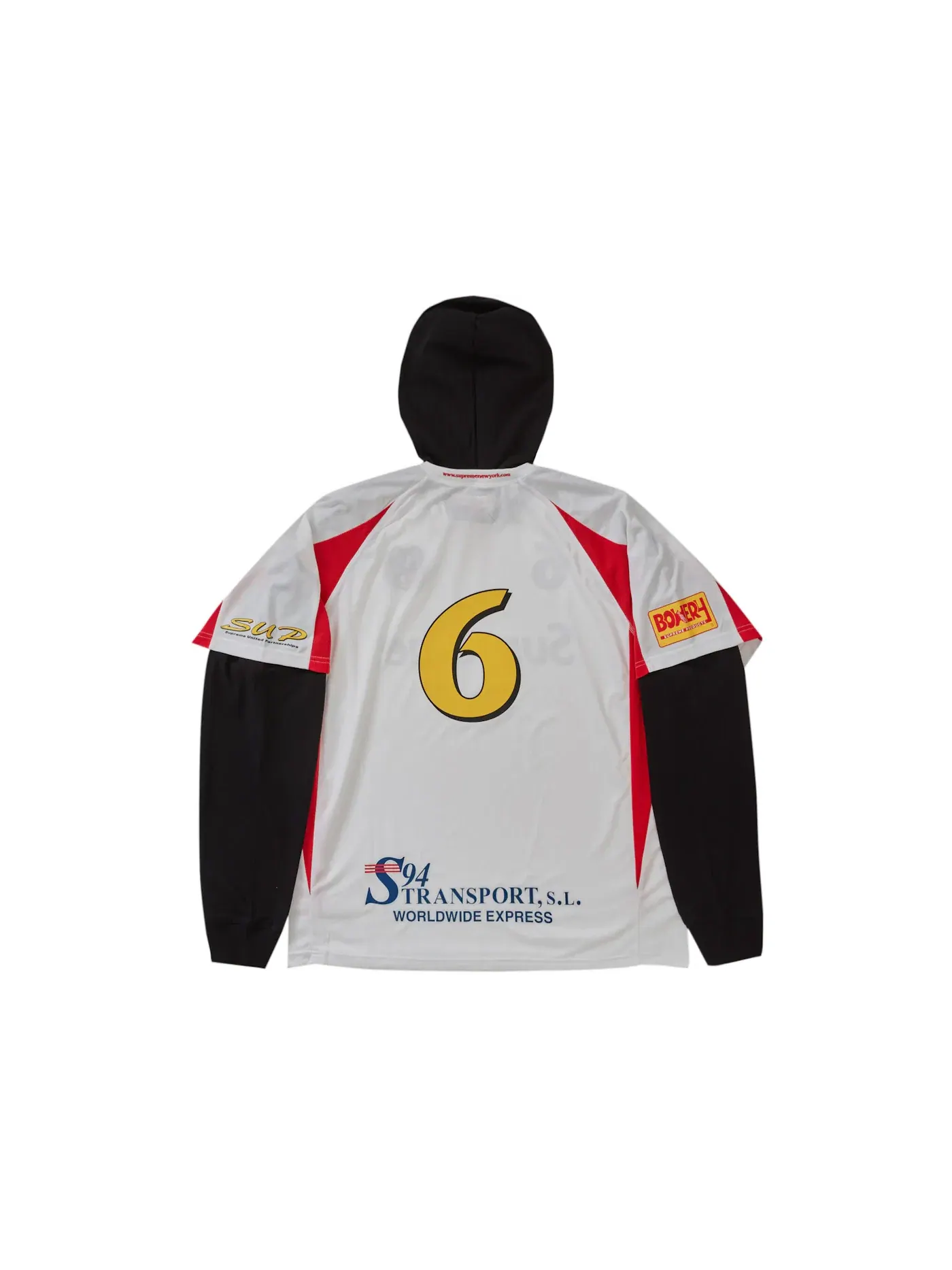 Мужская футболка с капюшоном Jersey Supreme — изображение 2 из 2, белый