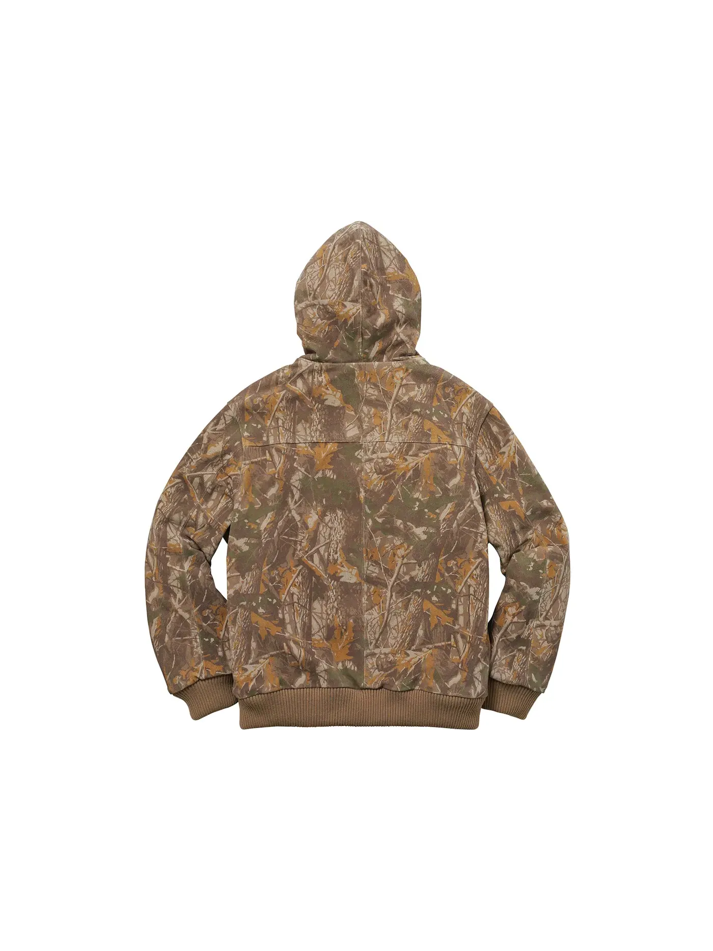 Мужская куртка с принтом Supreme Hooded Suede Work Jacket Tree Camo, Tree Camo — изображение 3 из 3