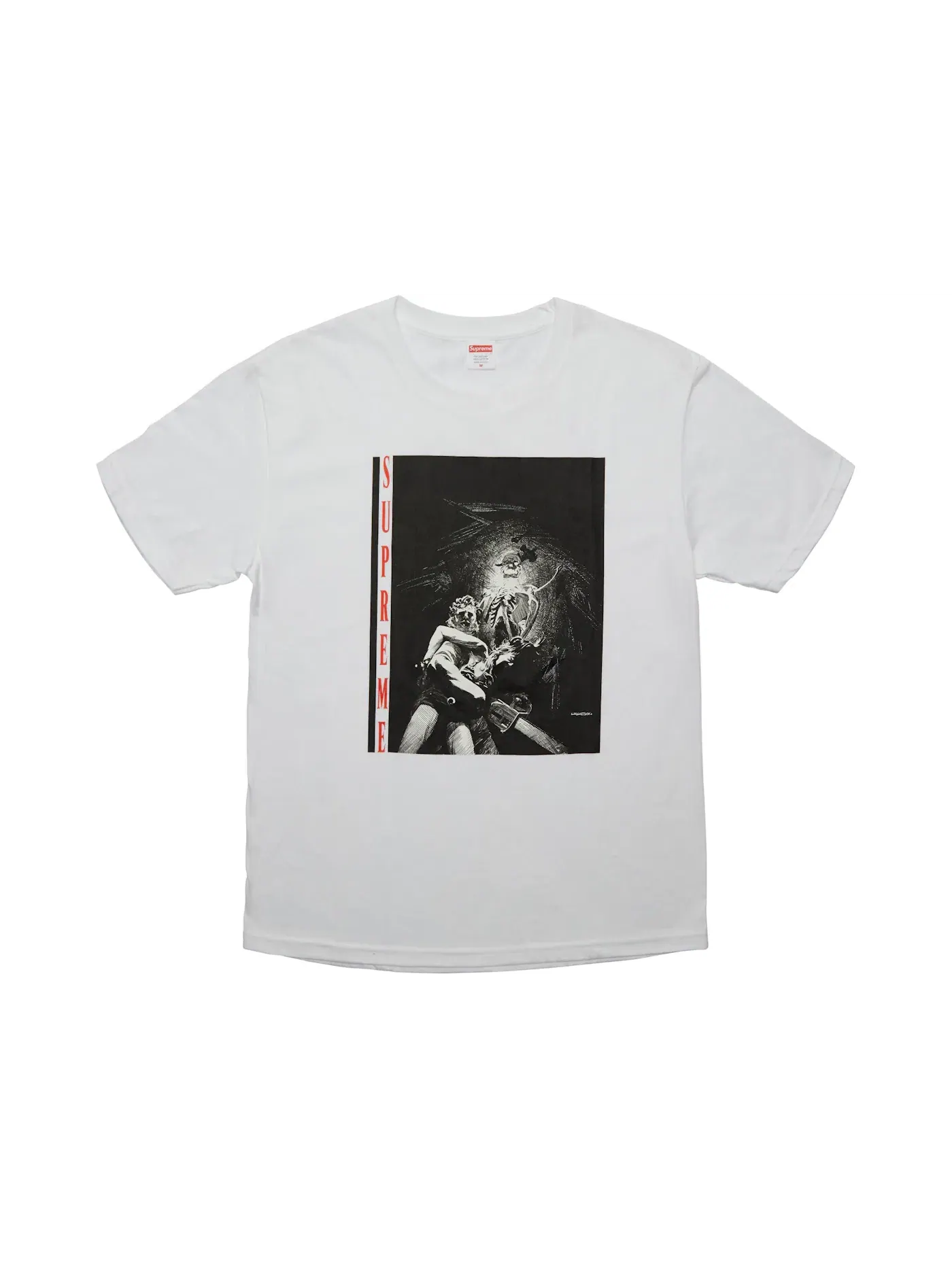 Мужская футболка с принтом Supreme Tee — изображение 1 из 1, белый