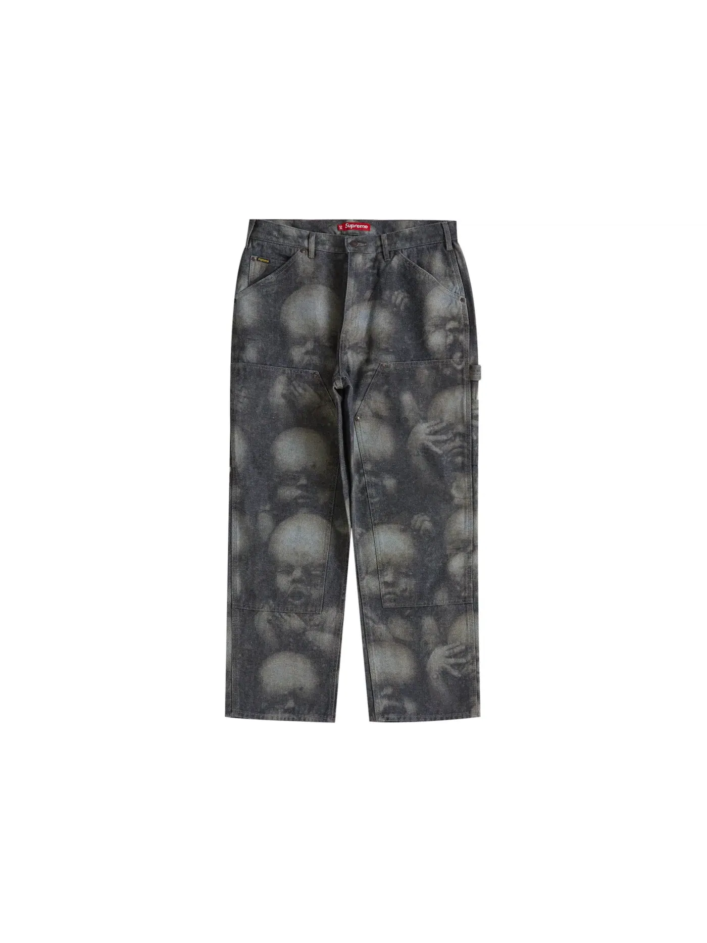 Мужские джинсы Supreme H.R. Giger Double Knee Jean — изображение 1 из 2, индиго