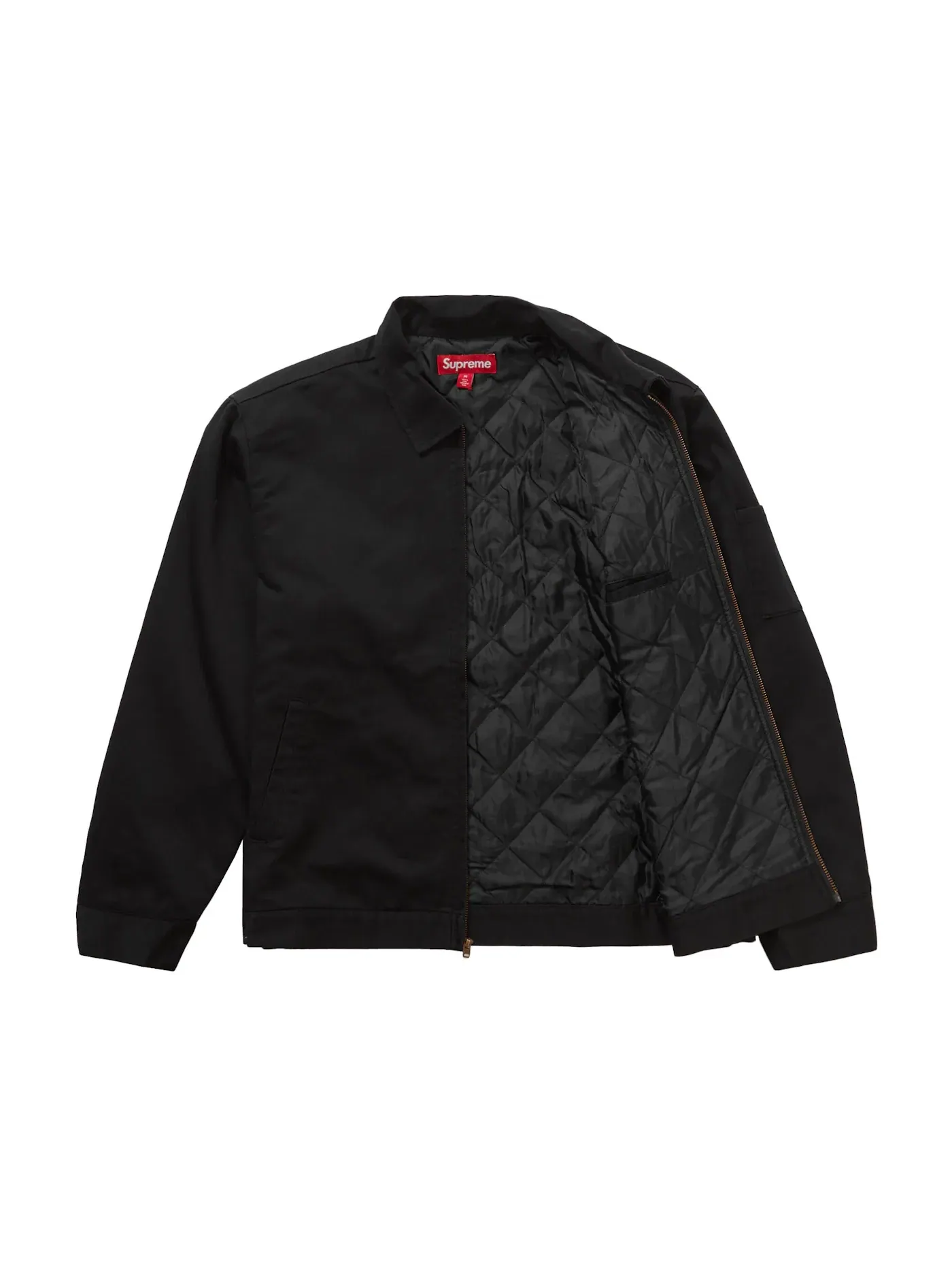 Мужская куртка с вышивкой Supreme H.R. Giger Embroidered Work Jacket — изображение 2 из 3, черный